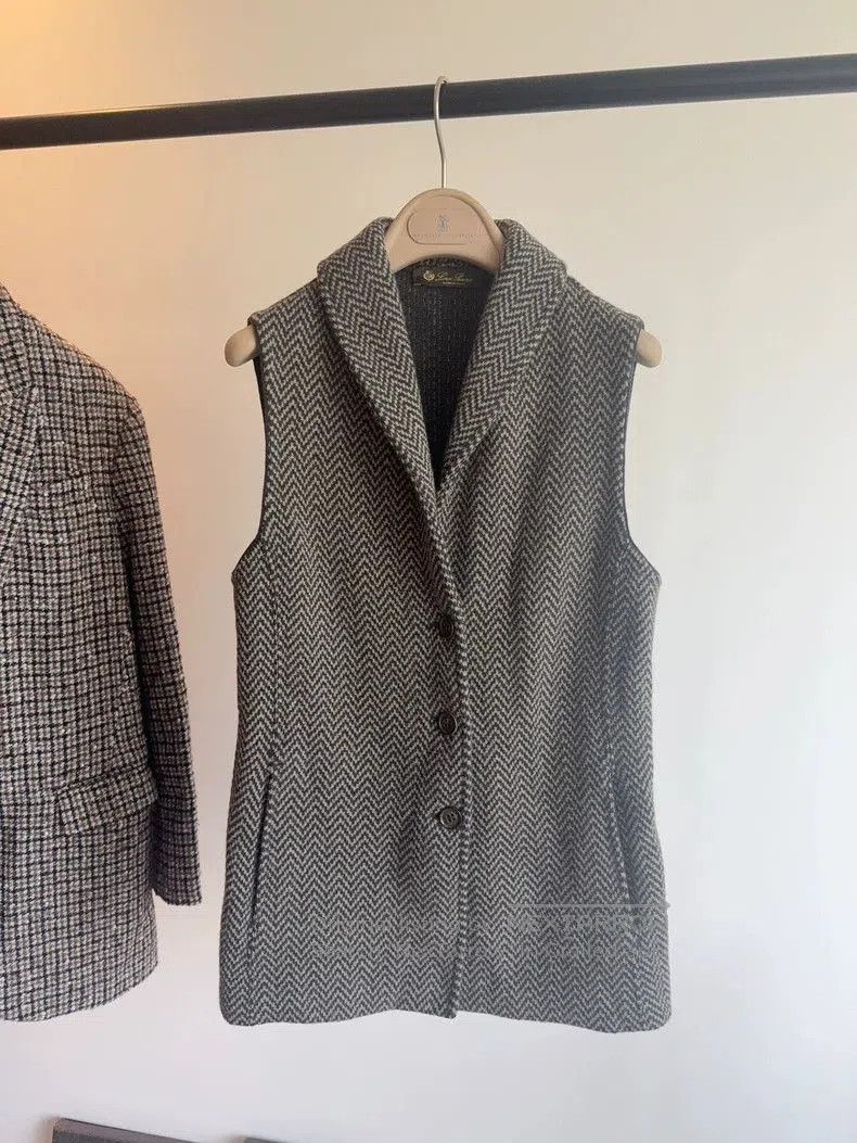 Loro Piana Loro Piana Cashmere Herringbone Vest. Size US M / EU 48-50 / 2 - 1 Thumbnail
