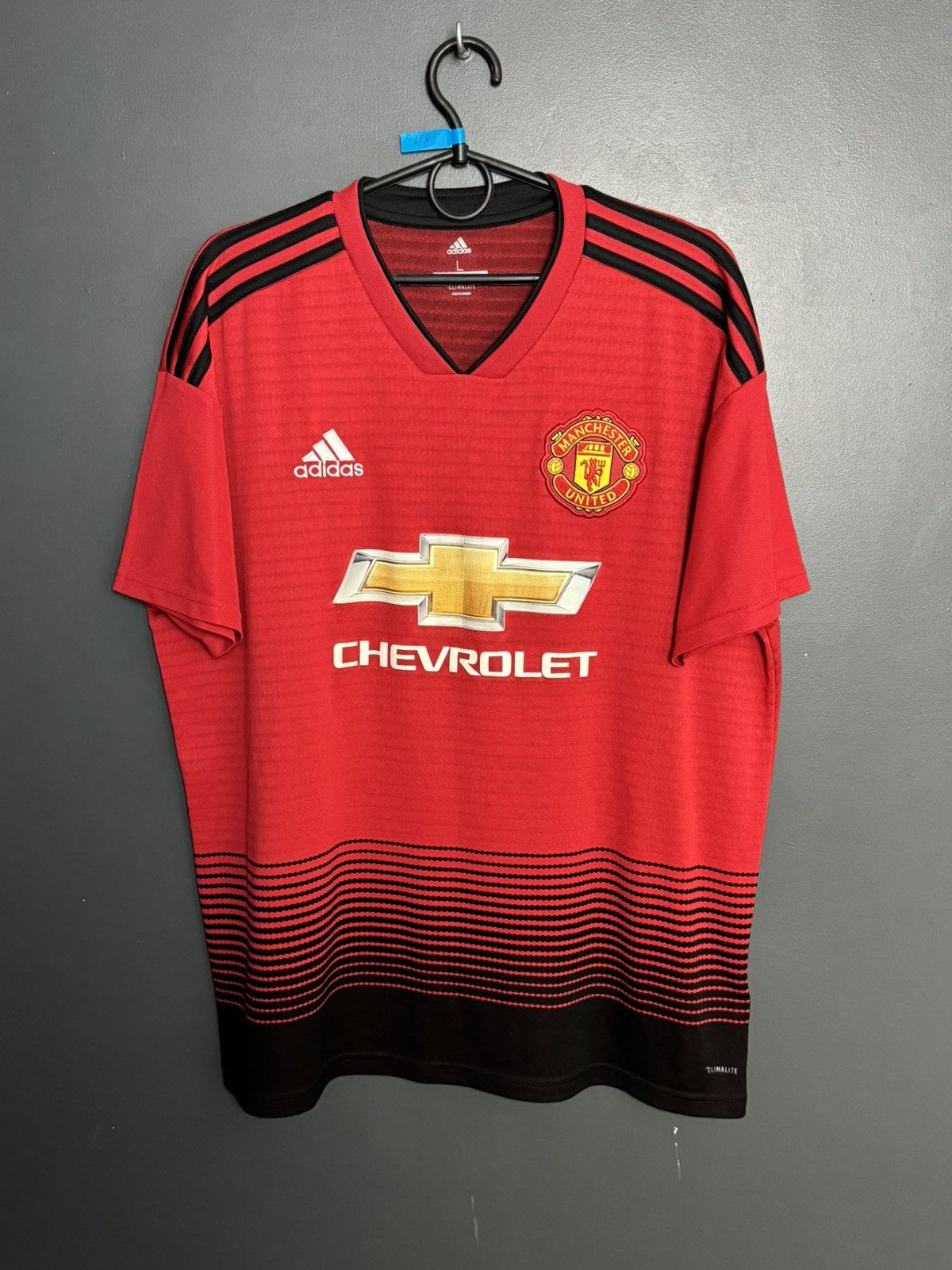 Adidas Manchester United 18/19 Home Football Jersey T-Shirt Size US L / EU 52-54 / 3 - 1 Thumbnail