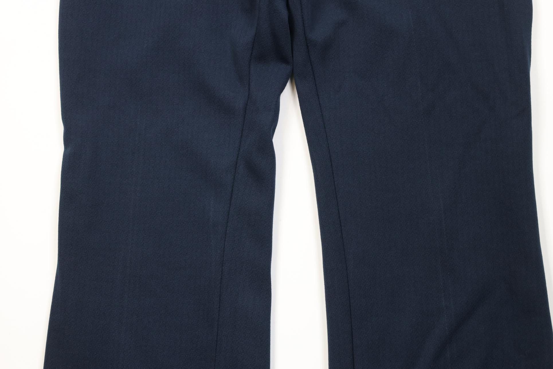 Vintage Vintage 70s Streetwear Flared Wide Leg Chino Pants Blue USA Size US 34 / EU 50 - 3 Thumbnail