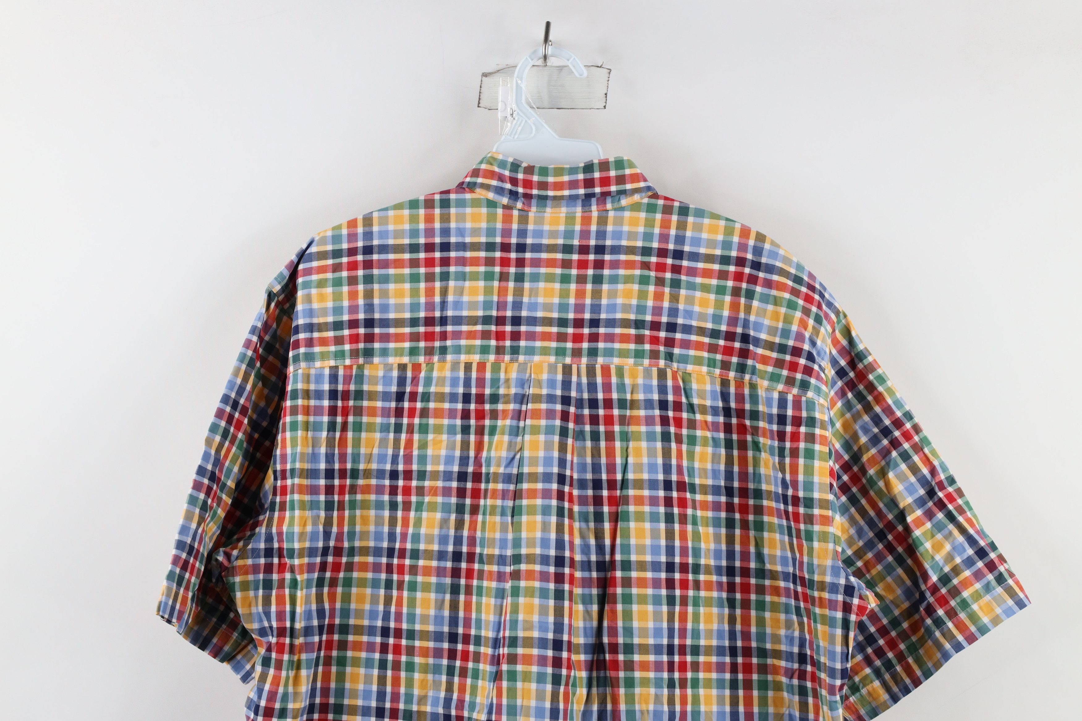 Lands' End × Vintage Vintage Lands End Plaid Short Sleeve Button Down Shirt Size US M / EU 48-50 / 2 - 9 Thumbnail