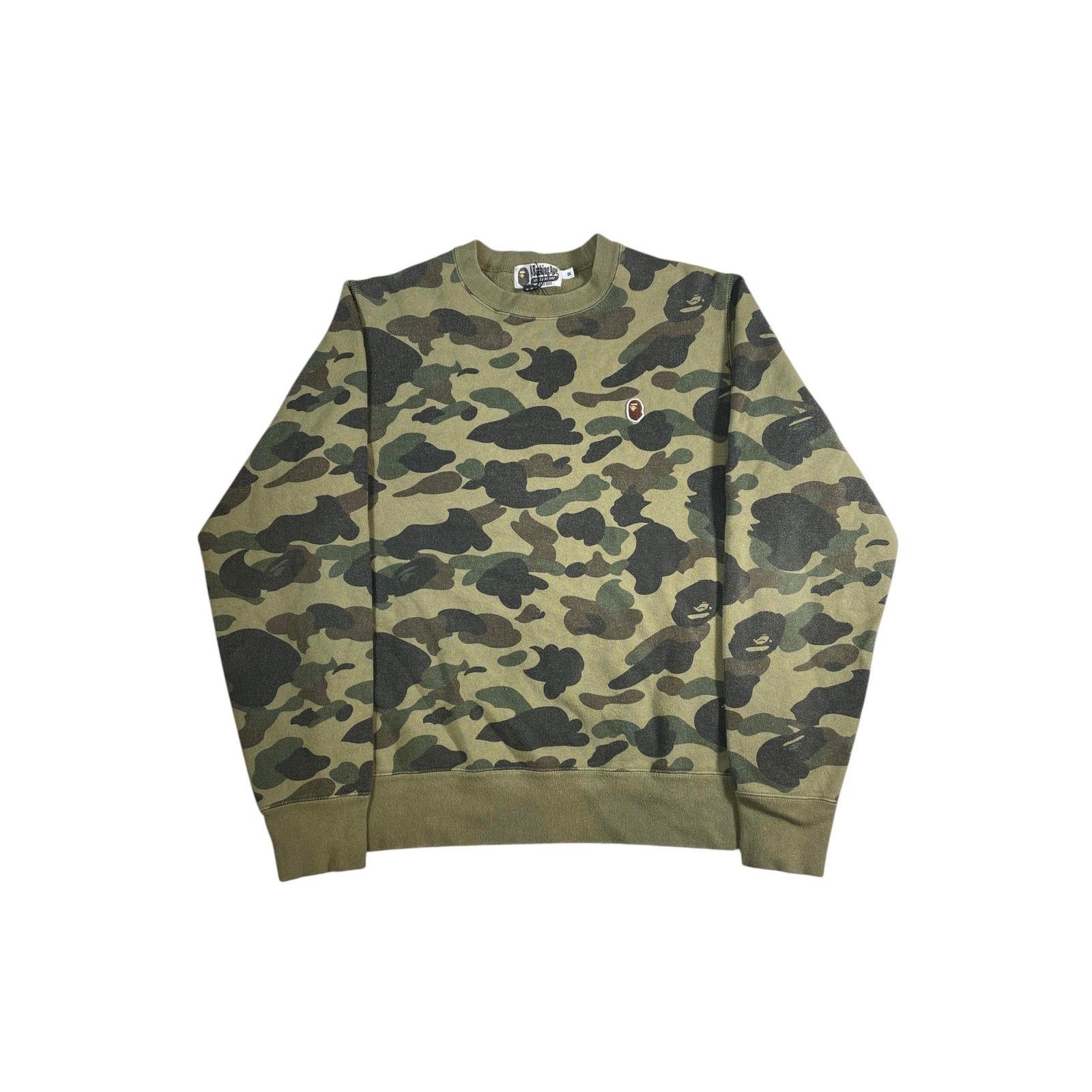 Bape Bape Head Camo Crewneck Size US M / EU 48-50 / 2 - 1 Thumbnail