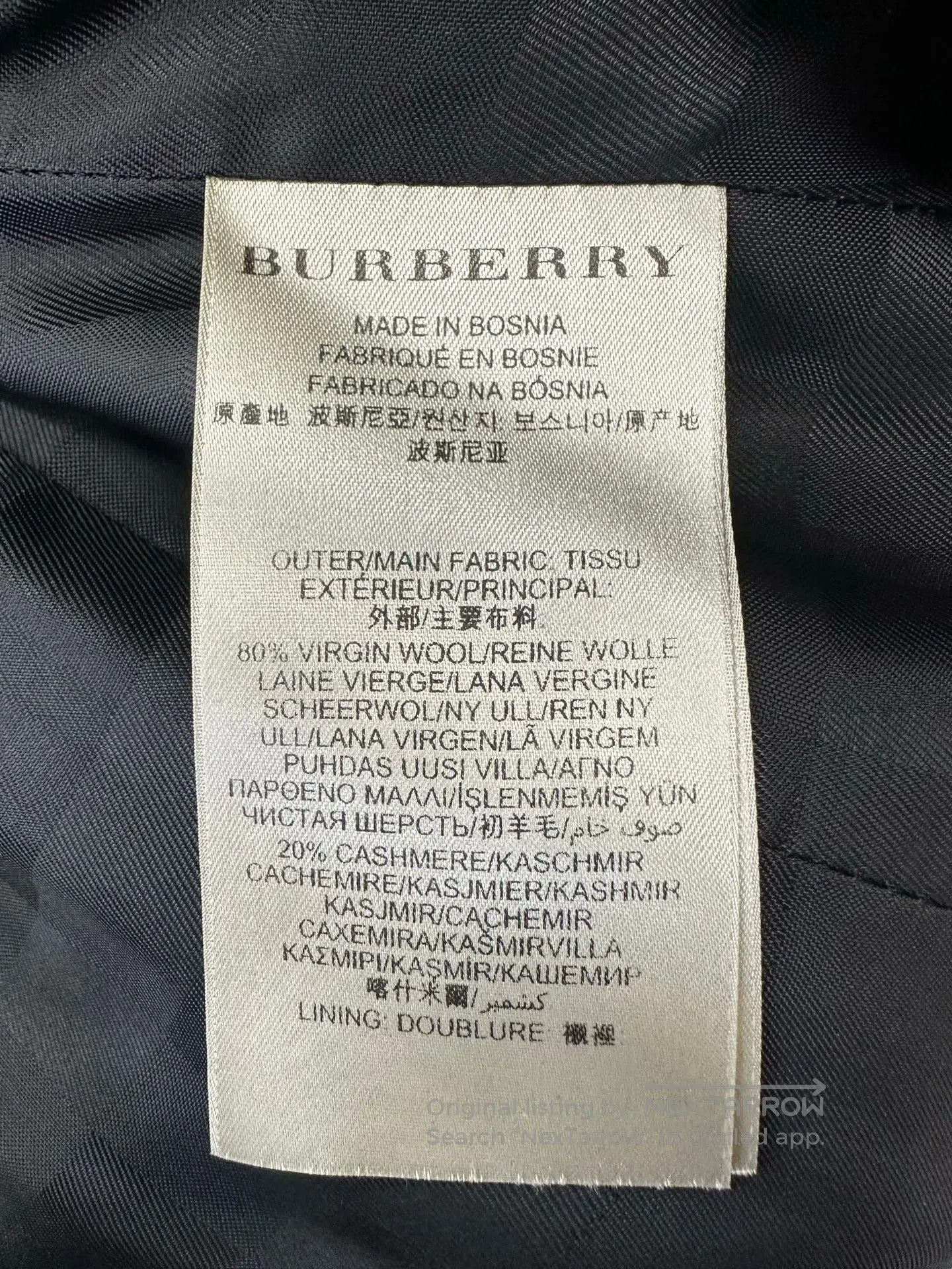 Burberry Burberry Classic Black Double-breasted Wool Overcoat| Size XXL / US 16-18 / IT 52-54 - 4 Thumbnail