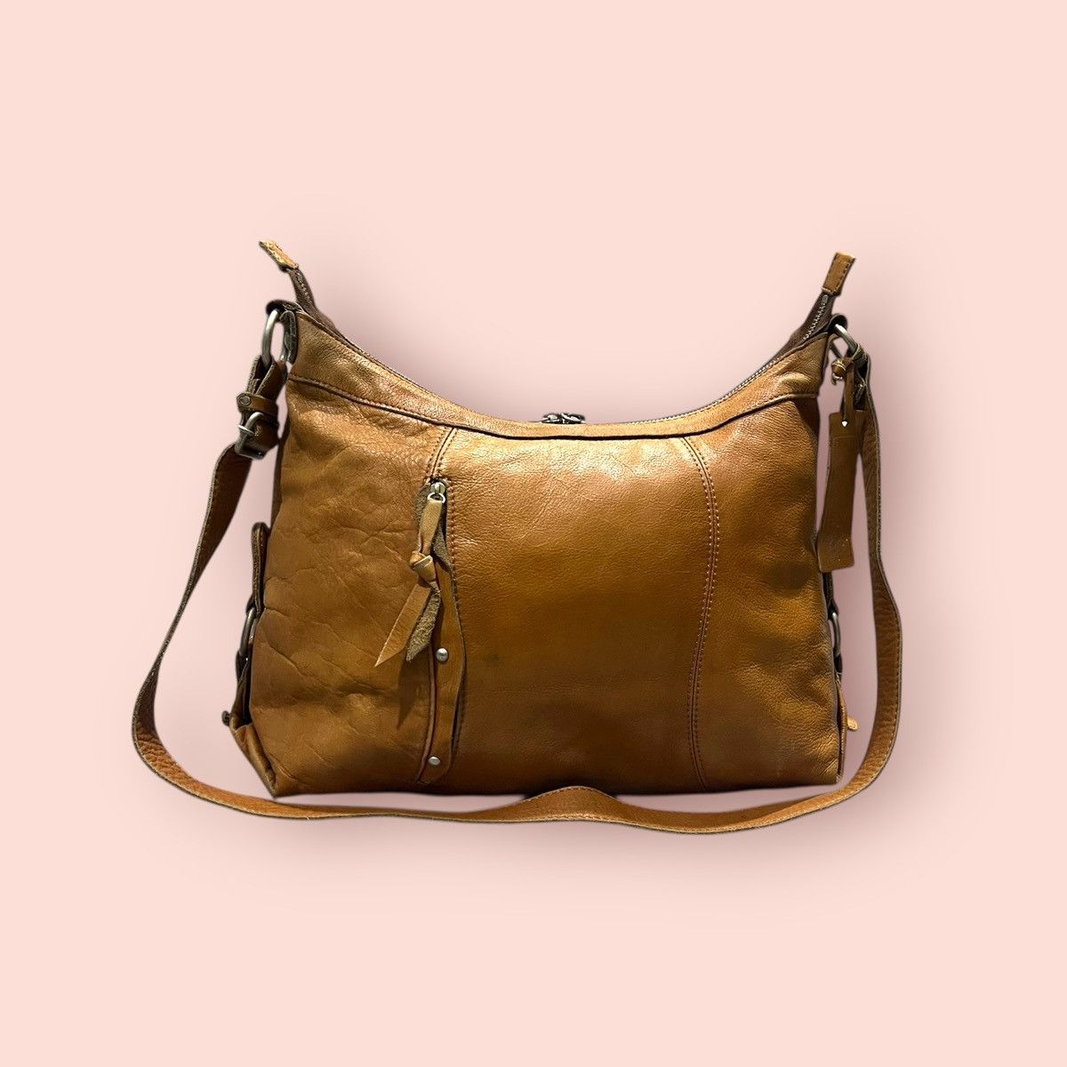 Dakota Grizzly × Japanese Brand × Leather VINTAGE DAKOTA JAPAN LEATHER CROSSBODY SHOULDER SLING BAG Size ONE SIZE - 14 Thumbnail