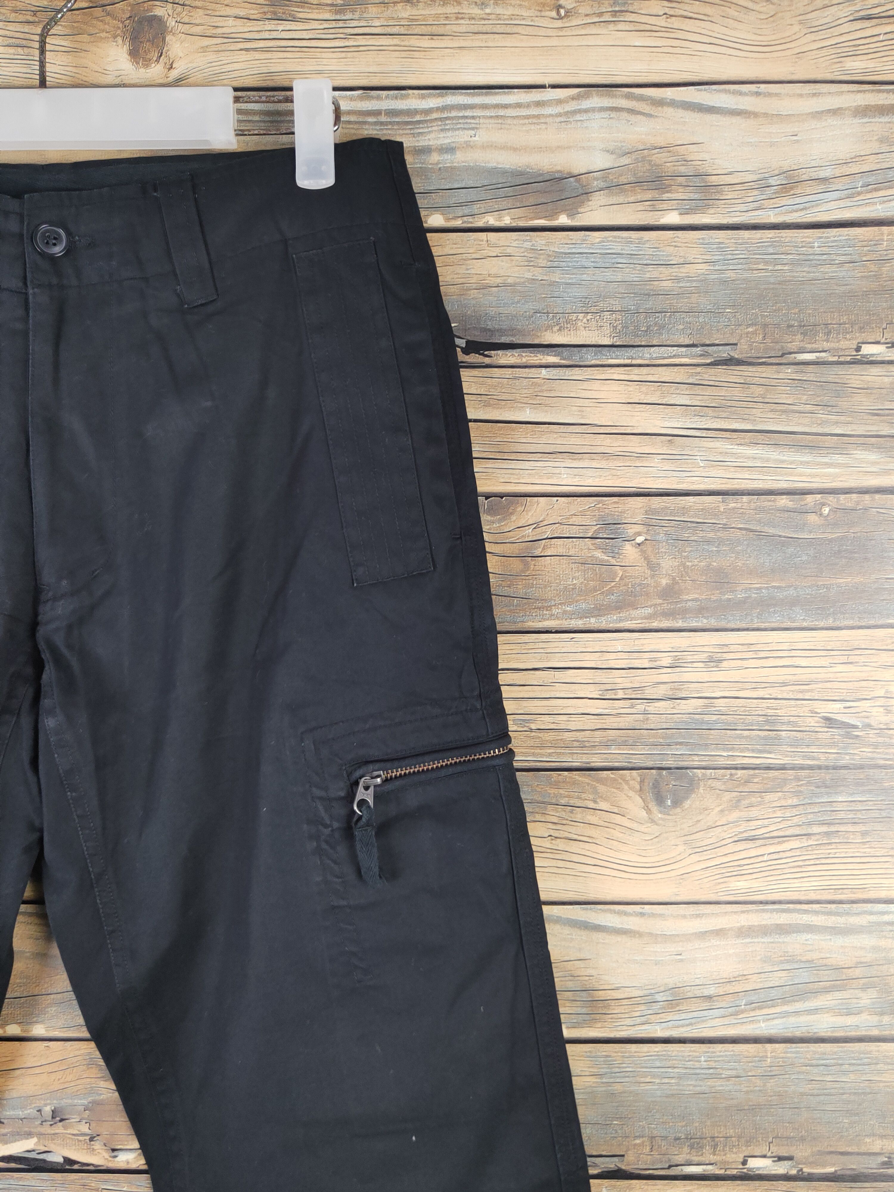 Japanese Brand DL Playmore Black Multipocket Tactical Cargo Pants #1511 Size US 31 - 5 Thumbnail