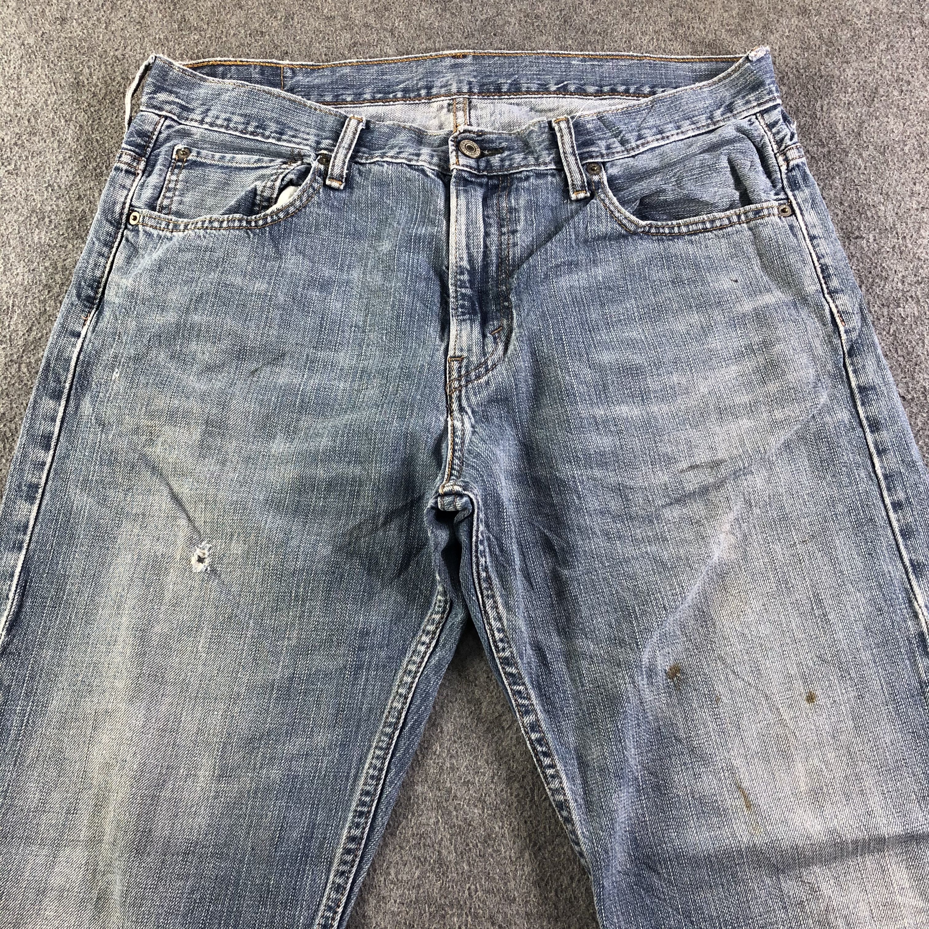 Levi's Vintage Blue Wash Levis 569 Jeans-J4174 Size US 37 - 3 Thumbnail
