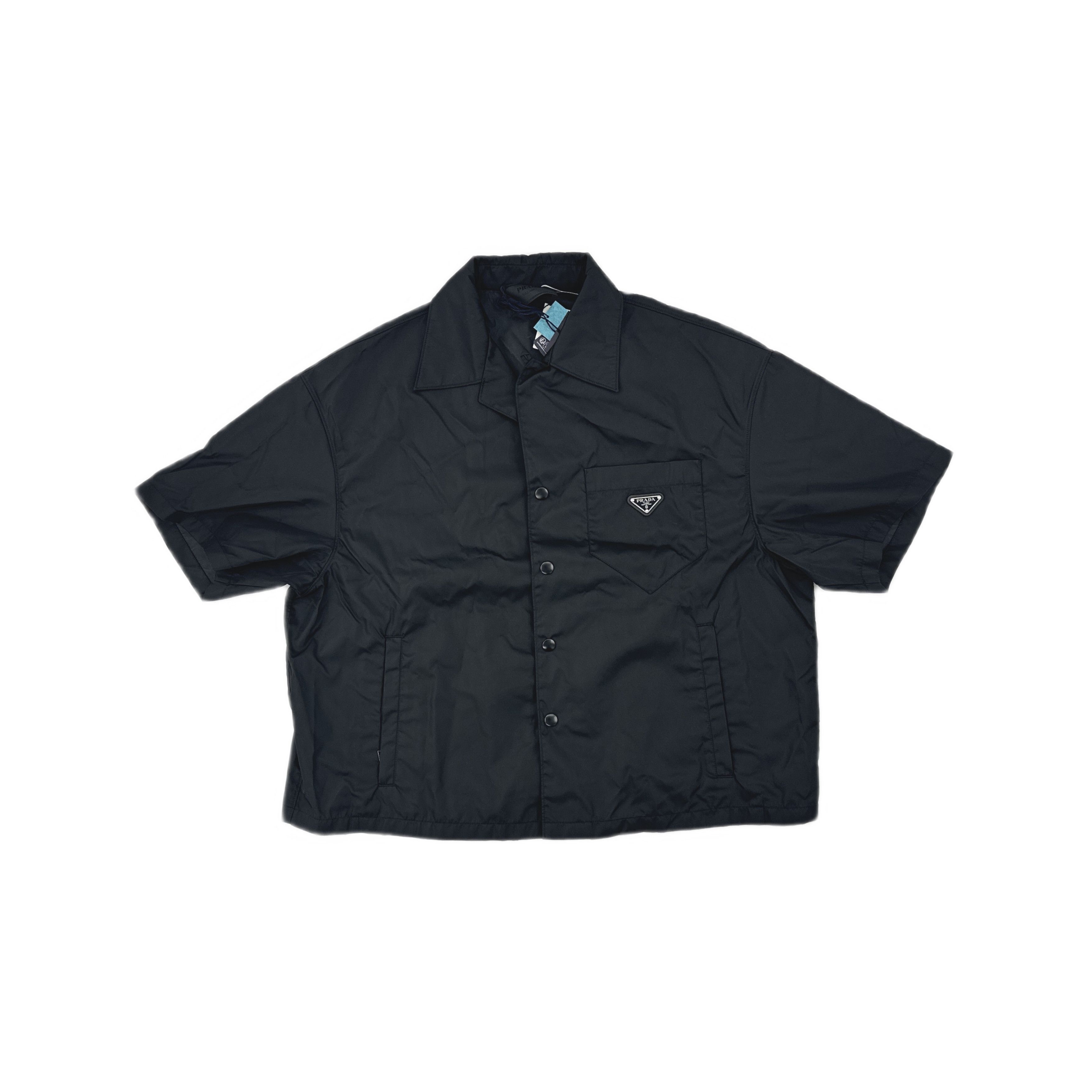 Prada Prada Re-Nylon Logo Patch Shirt Size XL Size US XL / EU 56 / 4 - 1 Thumbnail