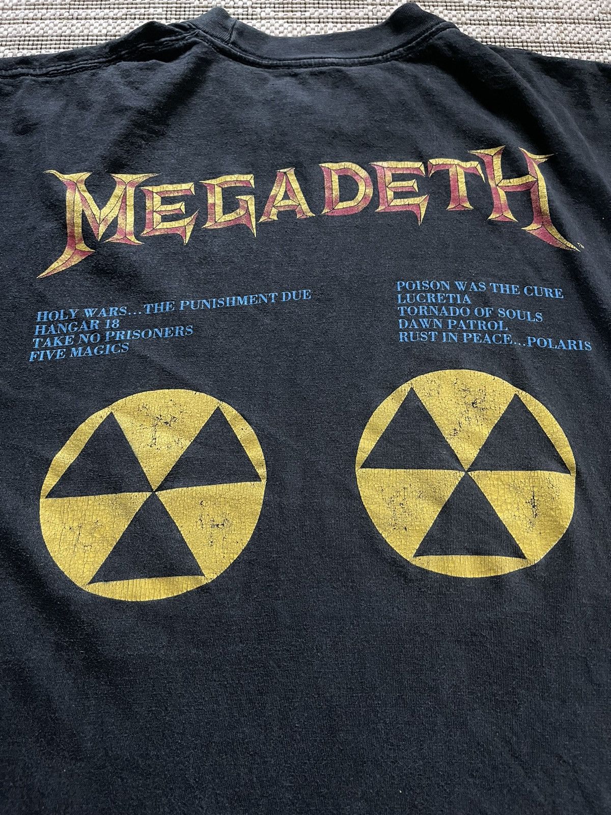 Band Tees Vintage 1990 Megadeth Rust In Peace Tour Shirt XL Brockum Size US XL / EU 56 / 4 - 8 Thumbnail