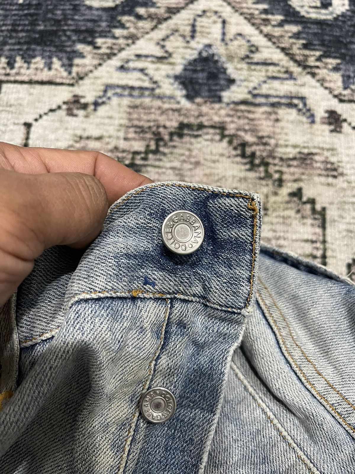 Dolce & Gabbana Vintage Dolce & Gabbana D&G Luxury Designer Metal Logo Denim Size US 34 / EU 50 - 17 Thumbnail