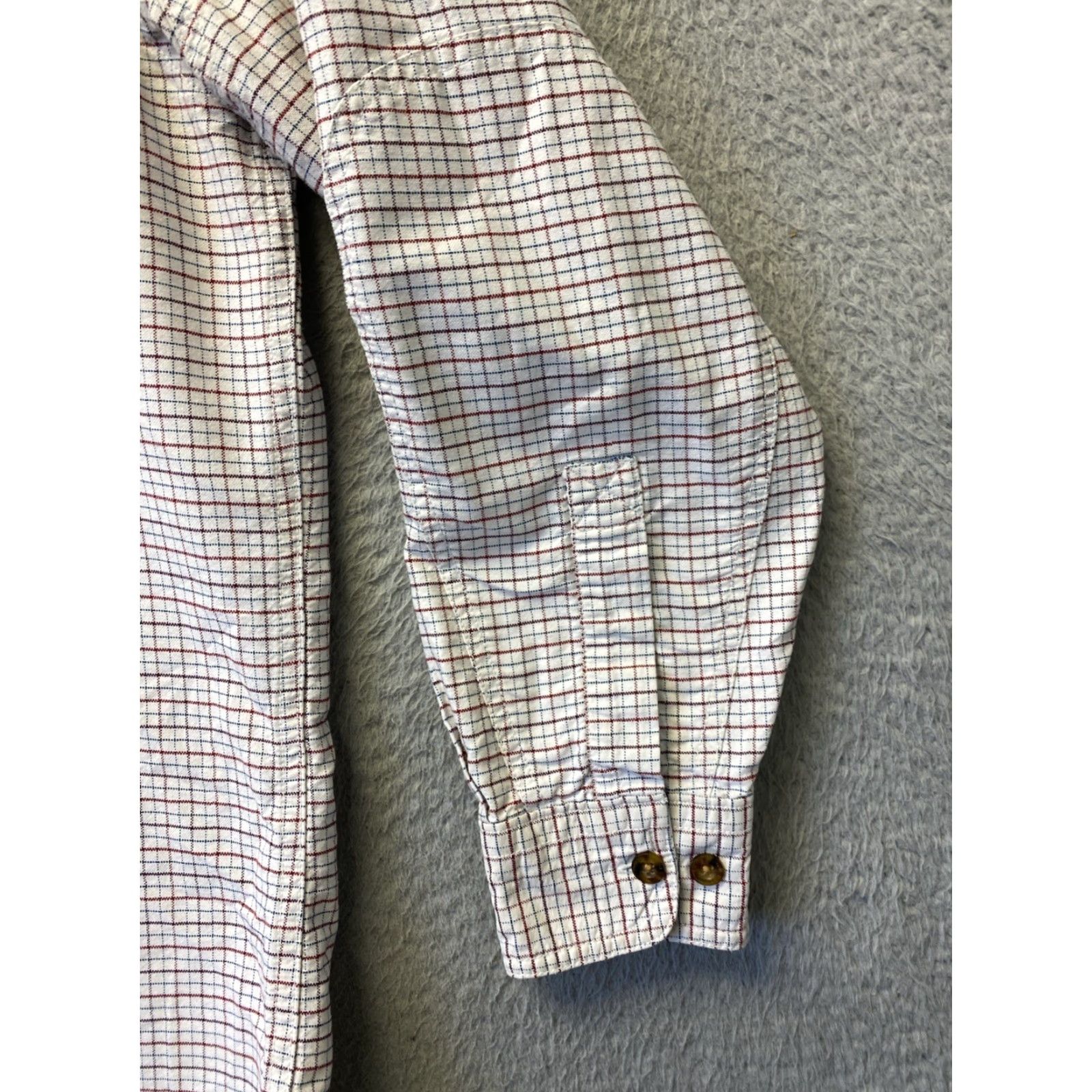 Vintage VINTAGE Woolrich Jacket Shirt Men's M Plaid Beige Cotton Button Up Mid-Length Workwear Outdoor Mens Size US M / EU 48-50 / 2 - 2 Thumbnail