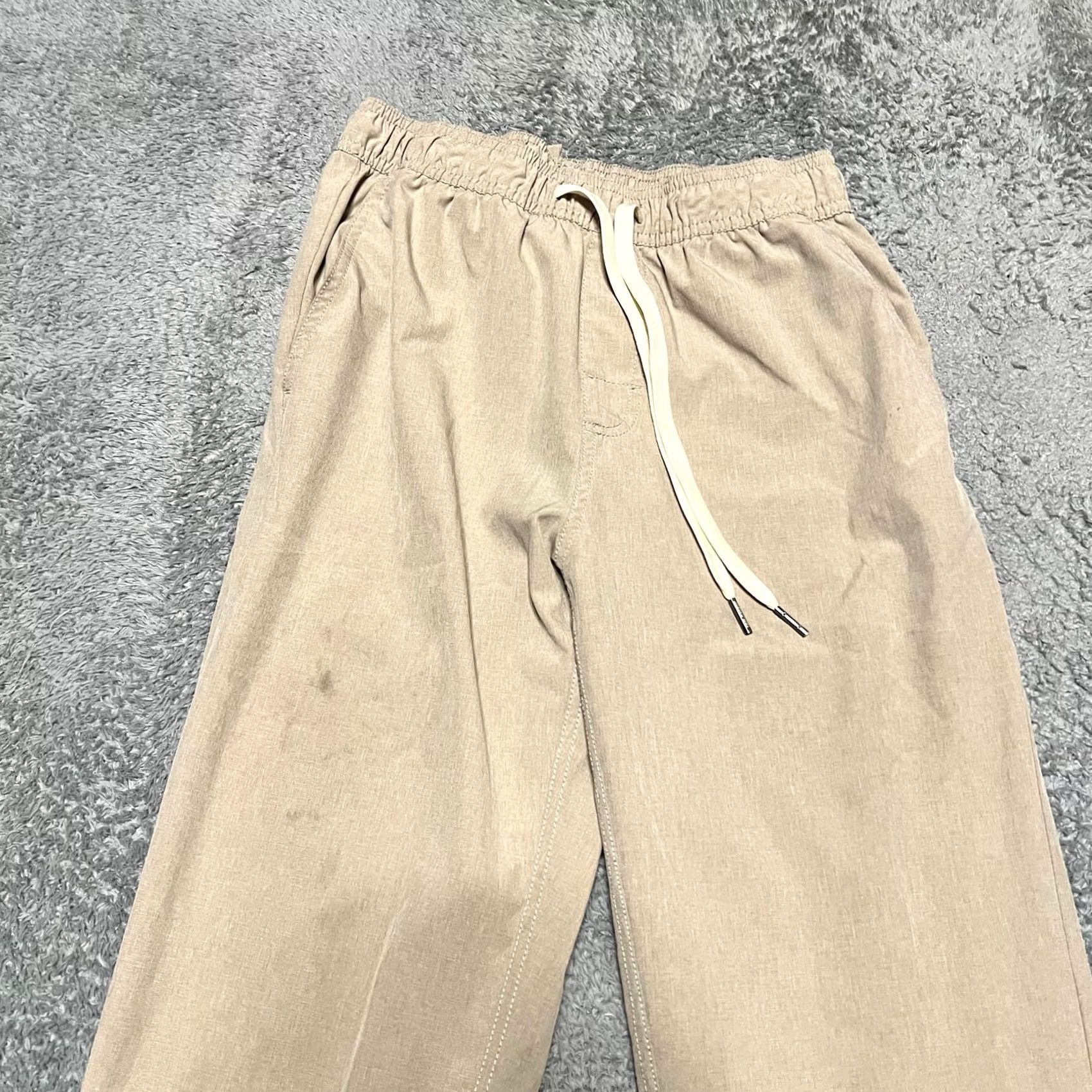 Vintage Fair Harbor The One Performance Stretch Drawstring Pants Mens Small Tan Size US 29 - 2 Thumbnail