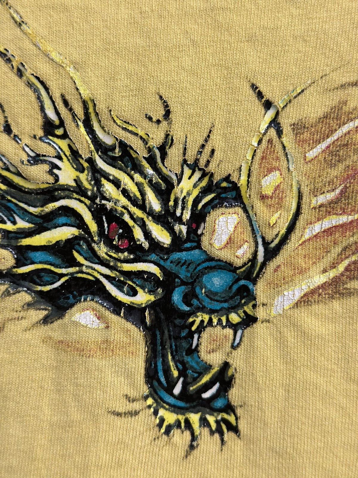 Japanese Brand × Vintage Vintage No Boundaries Dragon Long Sleeves Tee Size US XXL / EU 58 / 5 - 3 Thumbnail