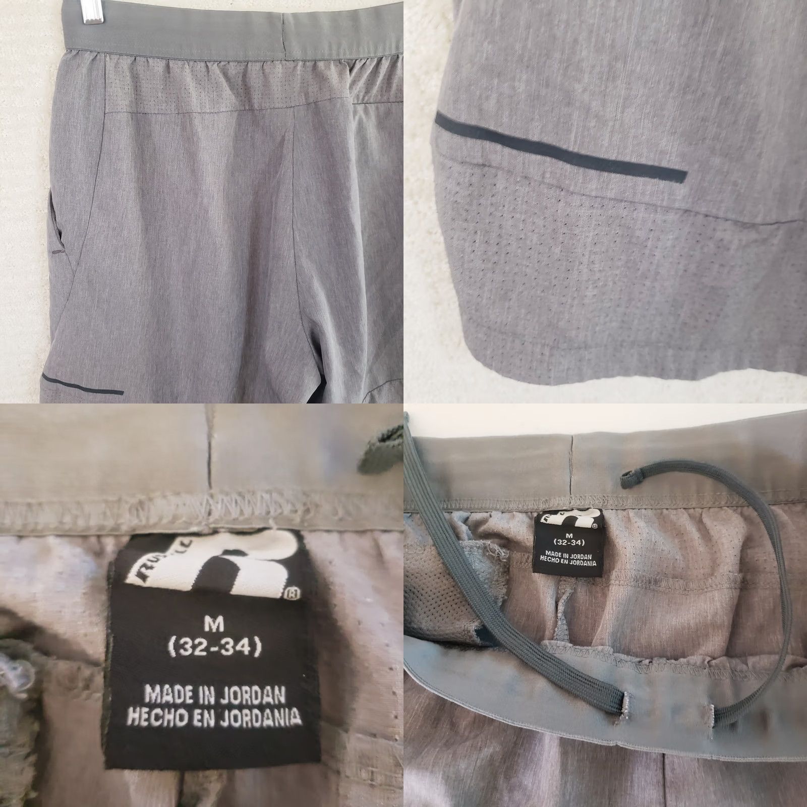 Vintage Russell Mens M Gray Athletic Running Shorts Drawstring Elastic Waist Regular Fit Short Shorts Mens Athletic Gray M Russell Size US 31 - 8 Thumbnail