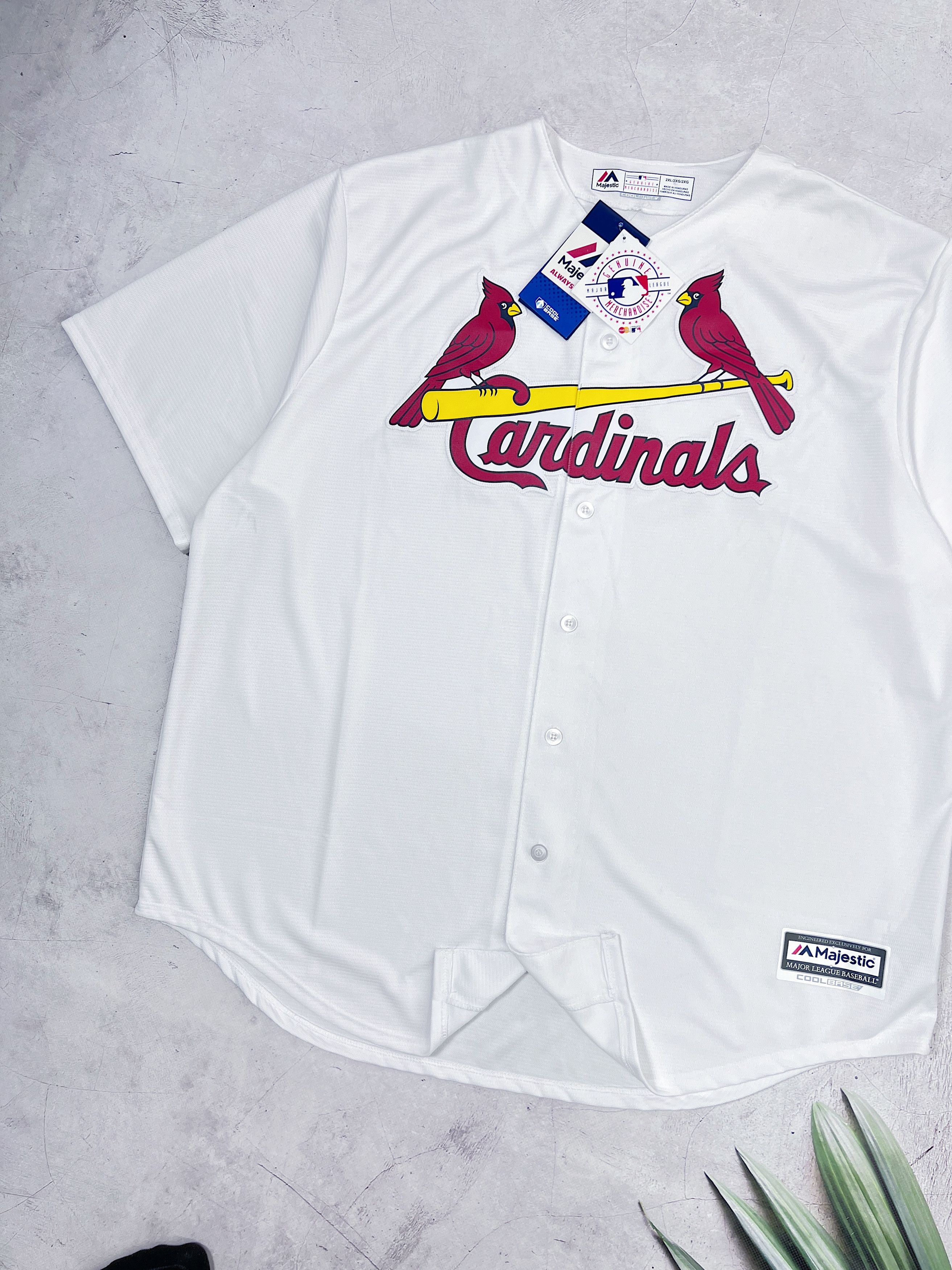 MLB × Majestic St Louis Cardinals Baseball Jersey Majestic Coolbase MLB Size US XXL / EU 58 / 5 - 2 Thumbnail