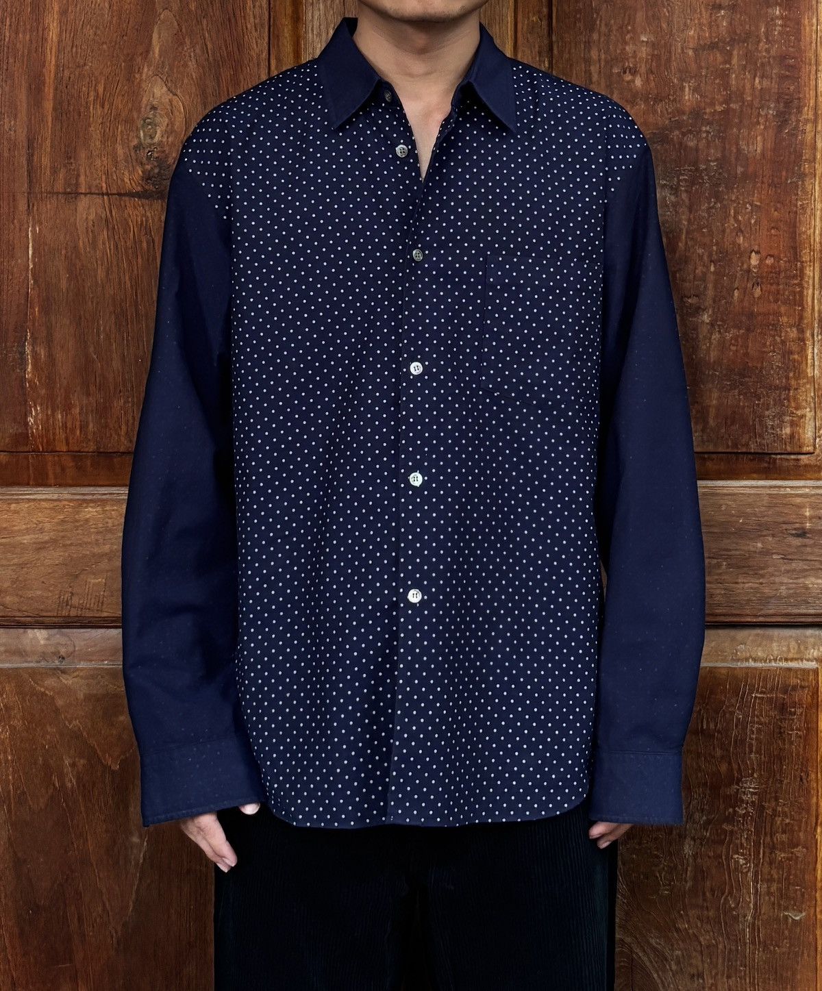 Comme des Garcons Homme Deux Polkadot Shirts Size US L / EU 52-54 / 3 - 1 Thumbnail