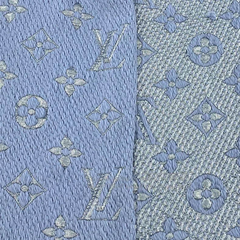 Louis Vuitton Louis Vuitton Sky blue logo presbyopic full print wool fri Size ONE SIZE - 7 Thumbnail