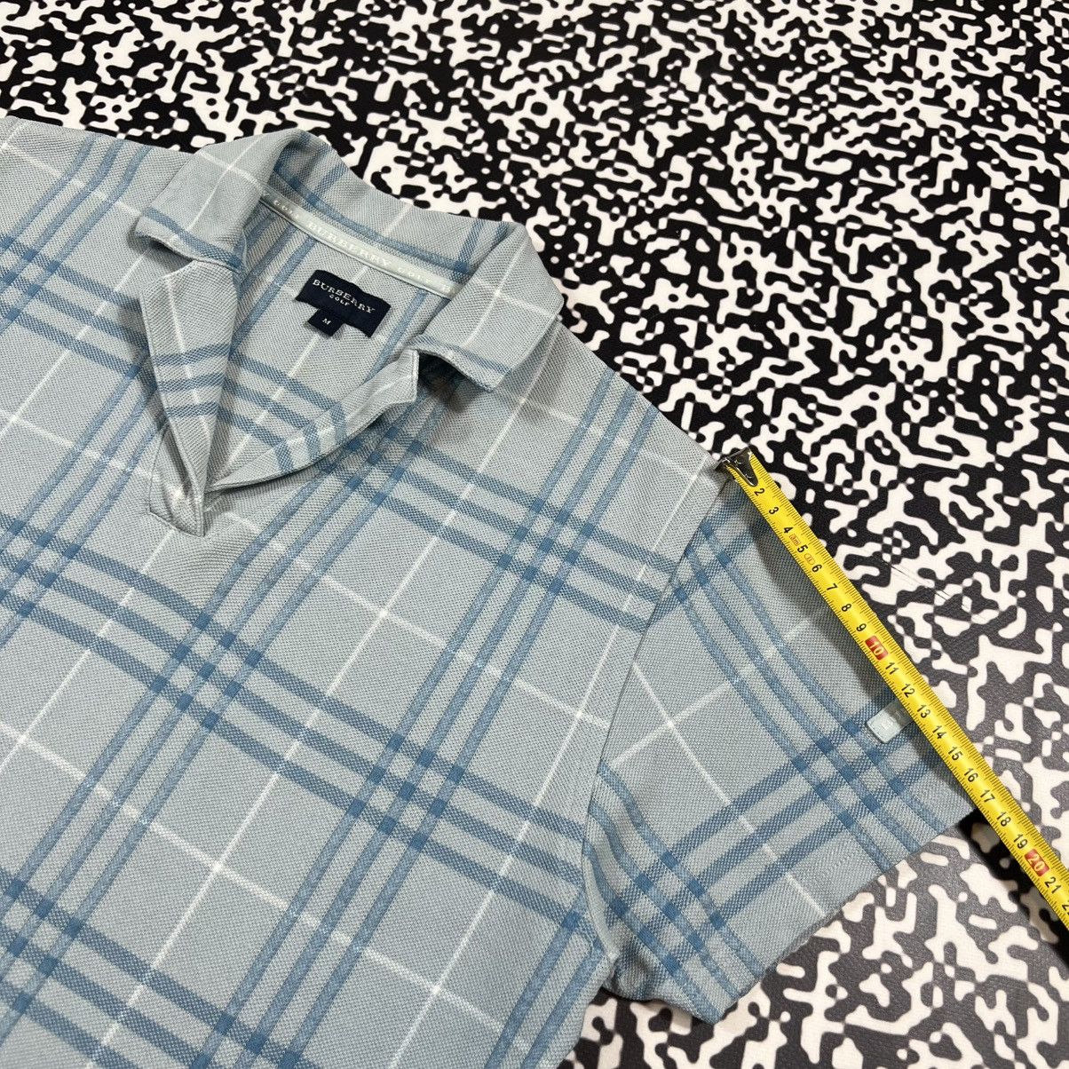 Burberry Vintage Y2K Burberry Golf Blue Nova Check Luxury T-shirt Size M / US 6-8 / IT 42-44 - 16 Thumbnail