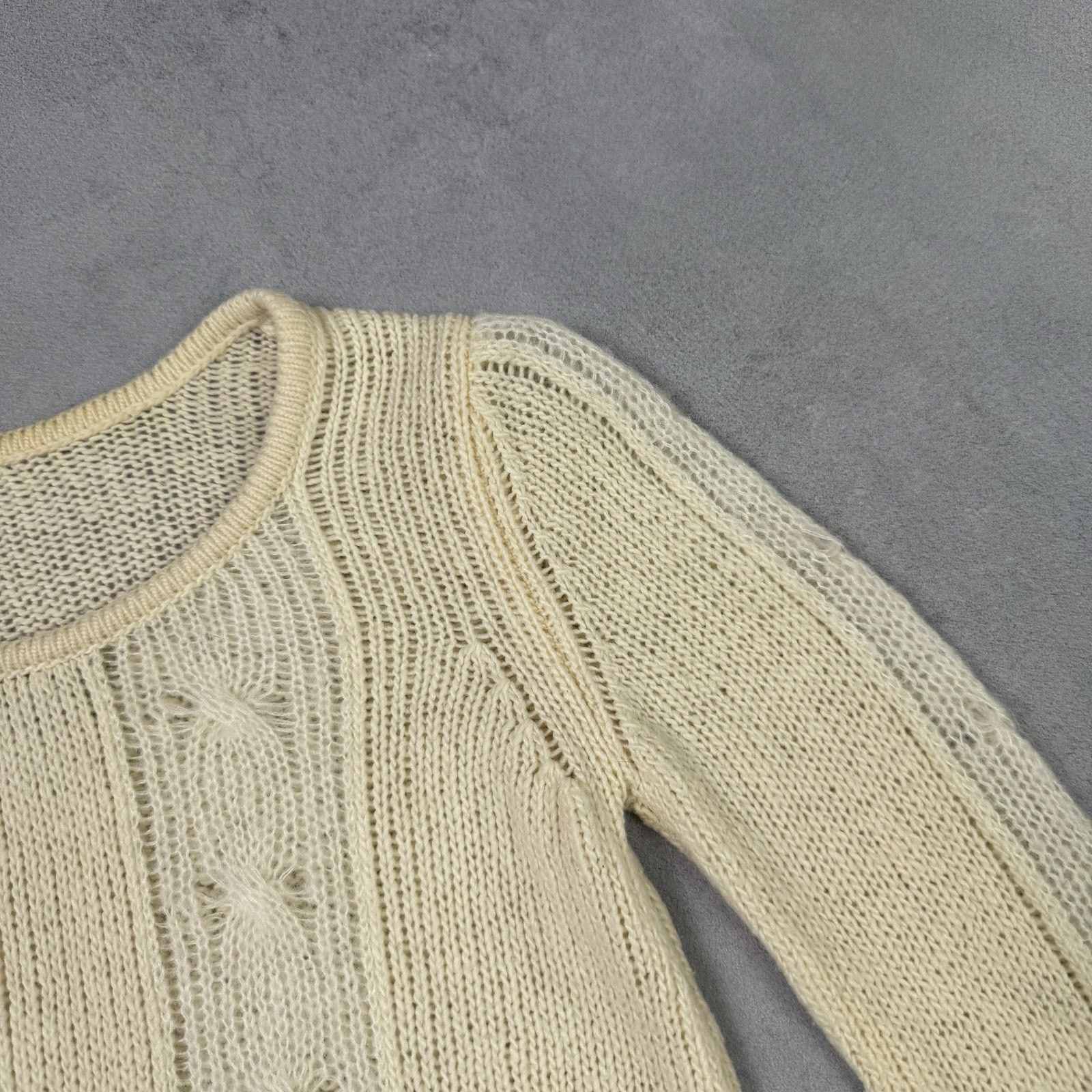 Armani Armani Jeans Women Sweater Milk Beige Size US 4 IT 38 Wool Size XS / US 0-2 / IT 36-38 - 4 Thumbnail