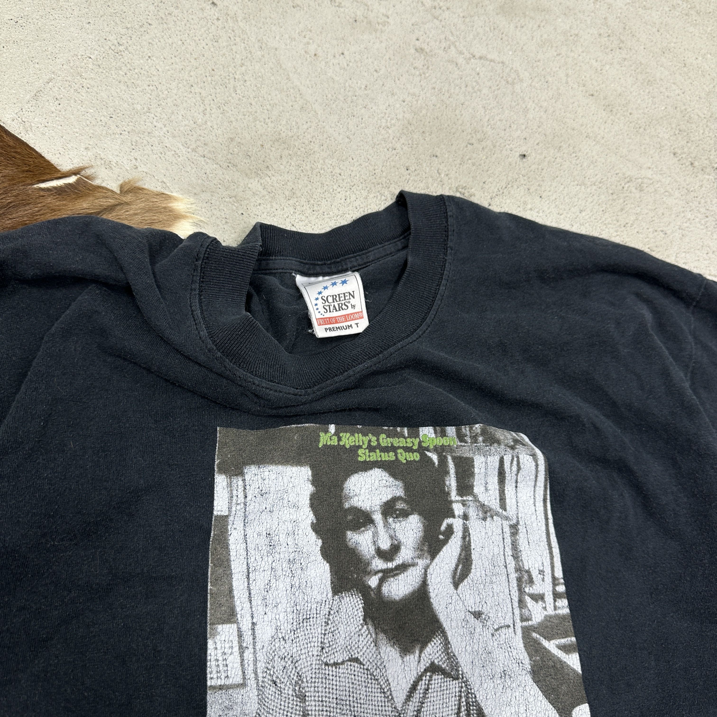 Vintage Vintage Status Quo Ma Kelly’s Grasy Spoon T-shirt Y2K Size US L / EU 52-54 / 3 - 5 Thumbnail
