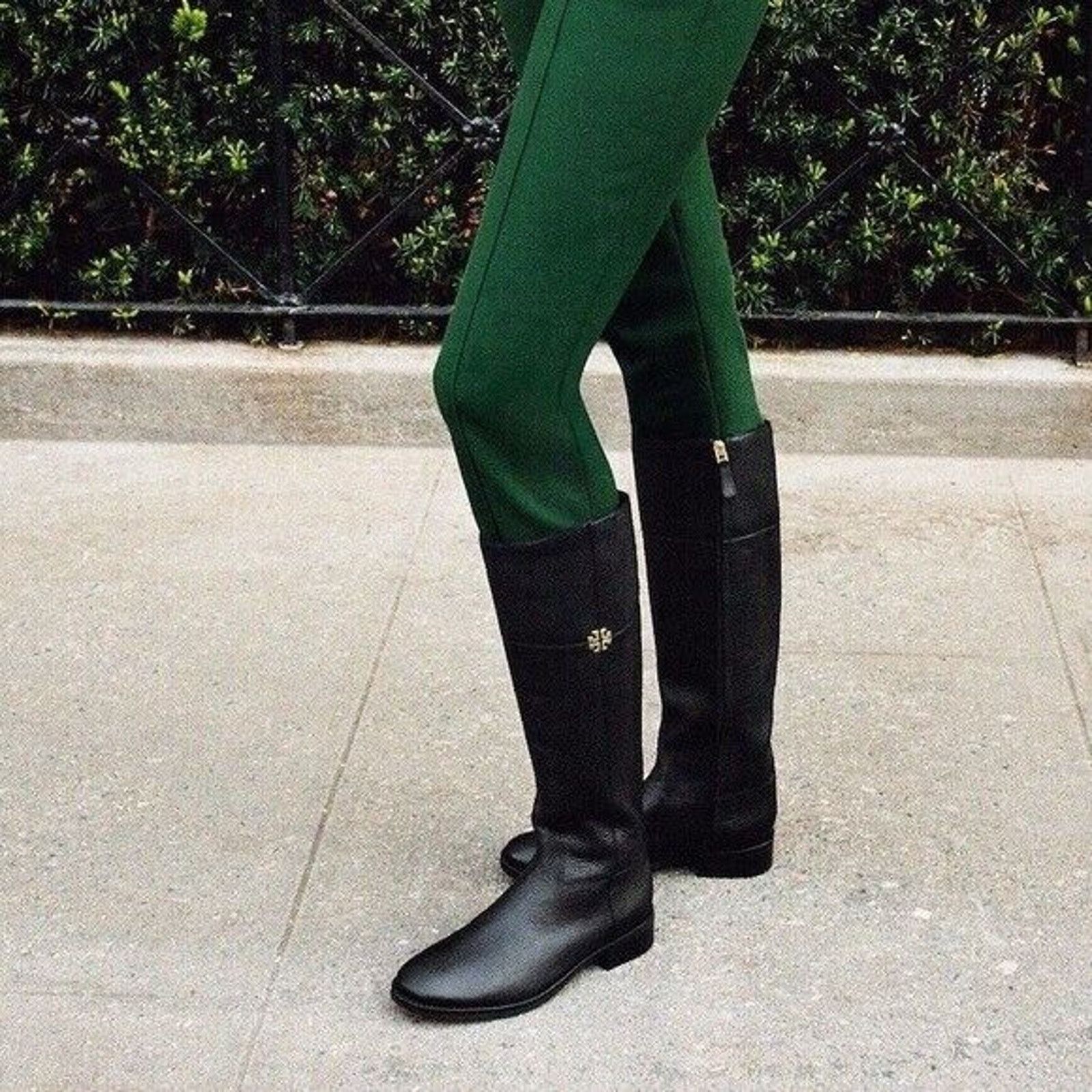 Tory Burch Tory Burch Jolie Riding Boots Black Tall Tumbled Leather 6.5 Size US 6.5 / IT 36.5 - 8 Thumbnail