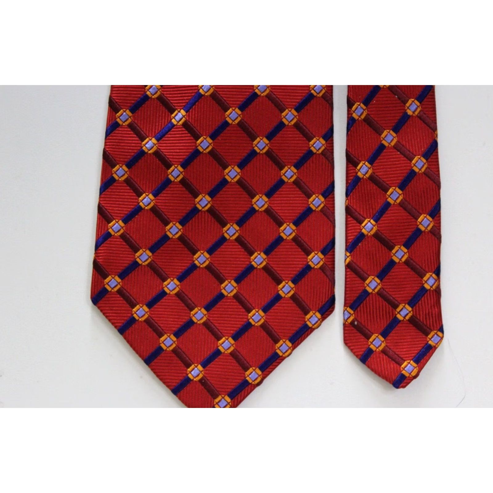 Robert Talbott Robert Talbott Best Of Class Bold Silk Power Blue Red Tie NECK TIE Size ONE SIZE - 2 Thumbnail