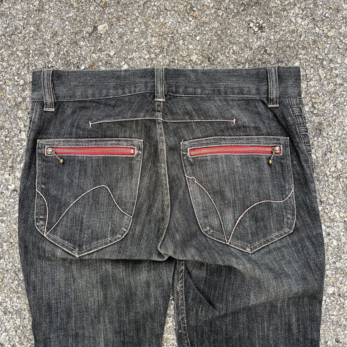 Nicole Club Boot Cut Nicole Club For Men Black Denim Flare Jeans Size US 31 - 11 Thumbnail