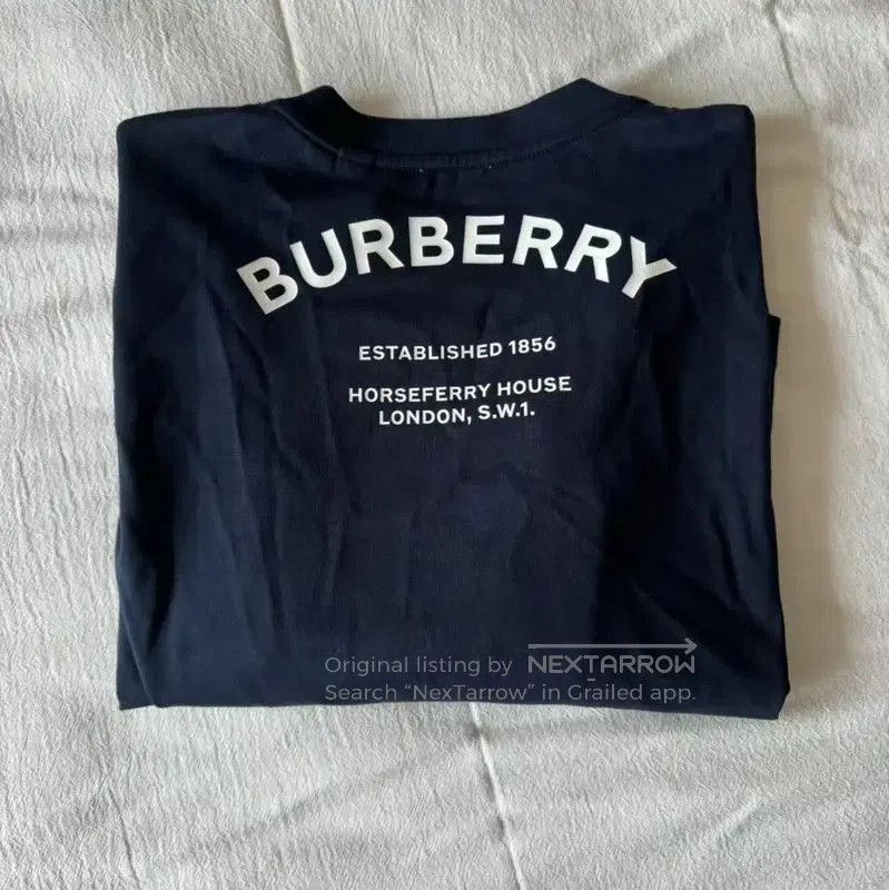 Burberry Burberry Women's Deep Blue Cotton T-Shirt. Size XS / US 0-2 / IT 36-38 - 7 Thumbnail