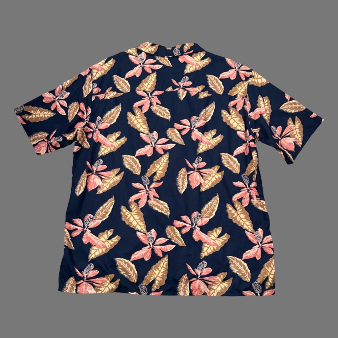 Uniqlo UNIQLO Open Collar SS Shirt Mens Size L Navy EUC Modal Blend Size US L / EU 52-54 / 3 - 6 Thumbnail
