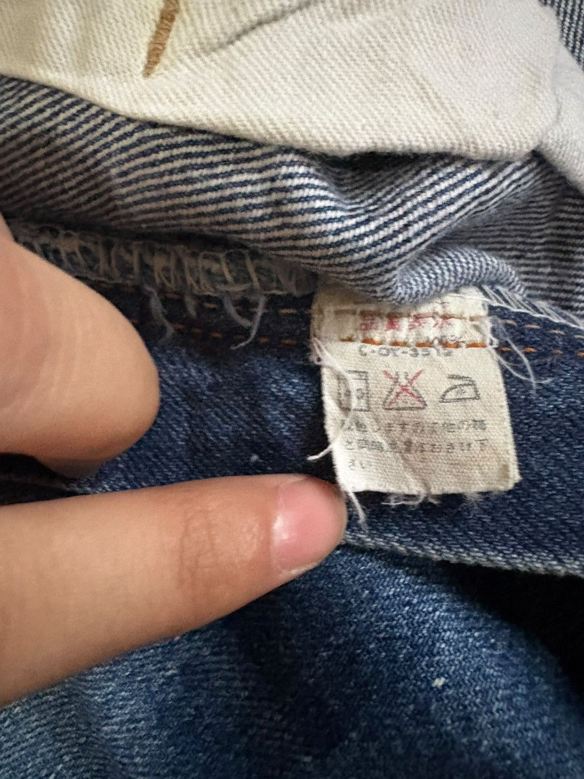 Japanese Brand × Jean Vintage Japanese Brand Mud Wash Painted Flare Jeans Size 27" / US 4 / IT 40 - 10 Thumbnail