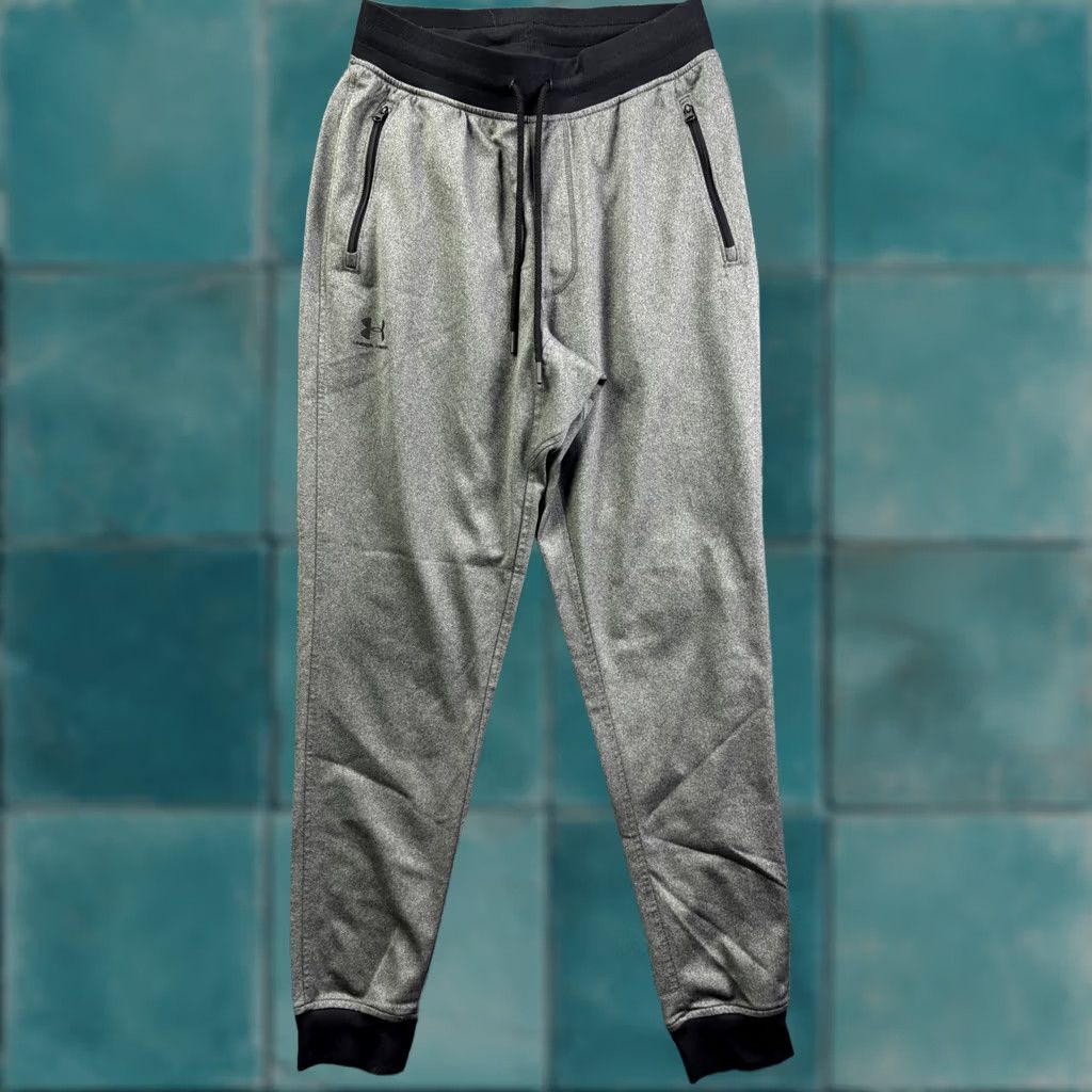 Under Armour Under Armour Sweatpants Mens M 32x28 Gray Fleece Jogger Zip Pockets Pants Jogger Casual Activewear Size US 31 - 1 Thumbnail