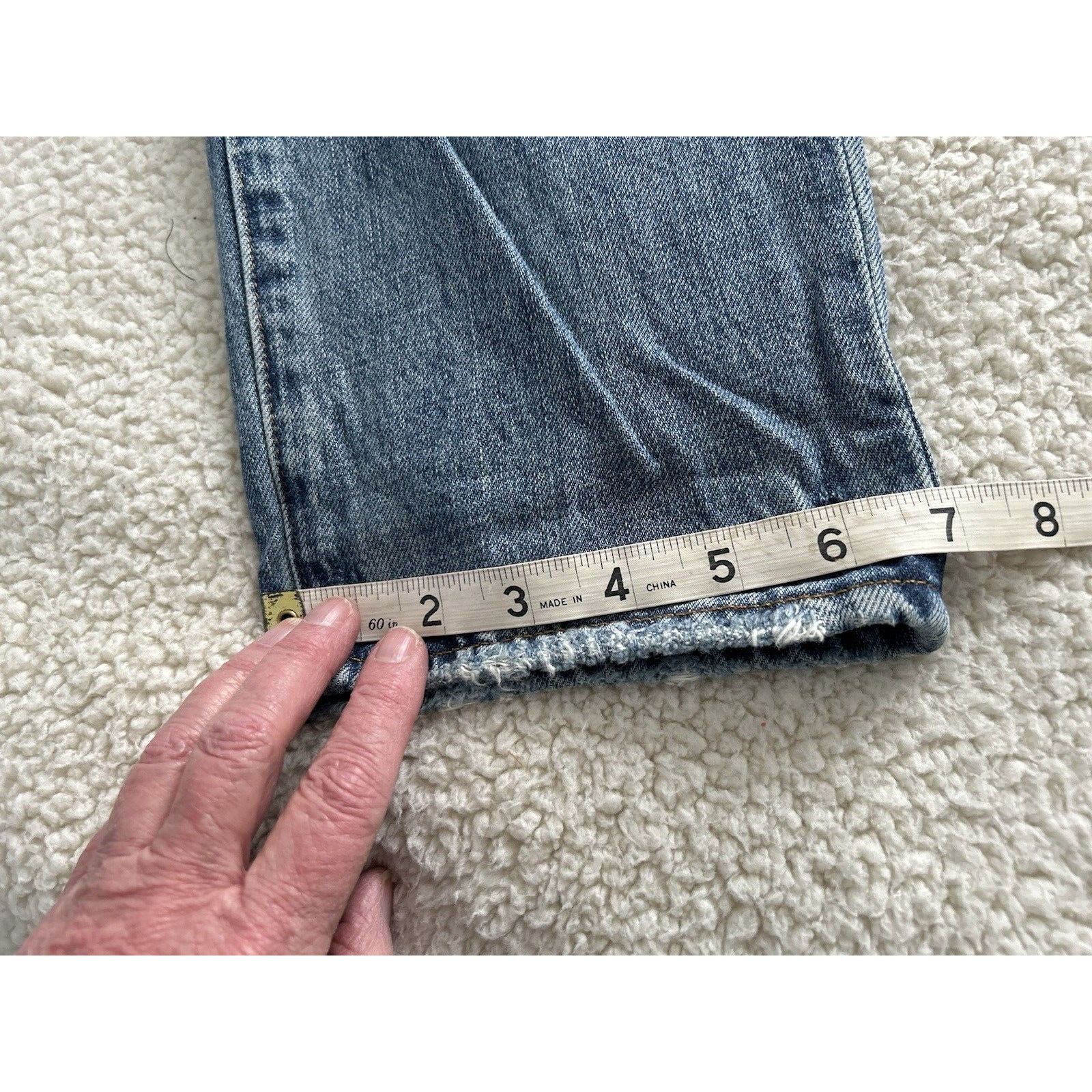 Pistola Presley High Rise Relaxed Roller Jean Crop Length in