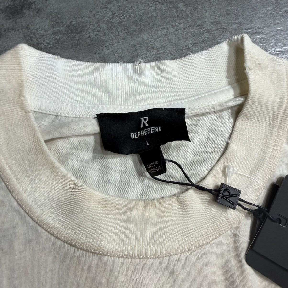 Represent Clo. Represent Reversible Living Legacy T-Shirt - Washed Ecru Size US L / EU 52-54 / 3 - 5 Thumbnail