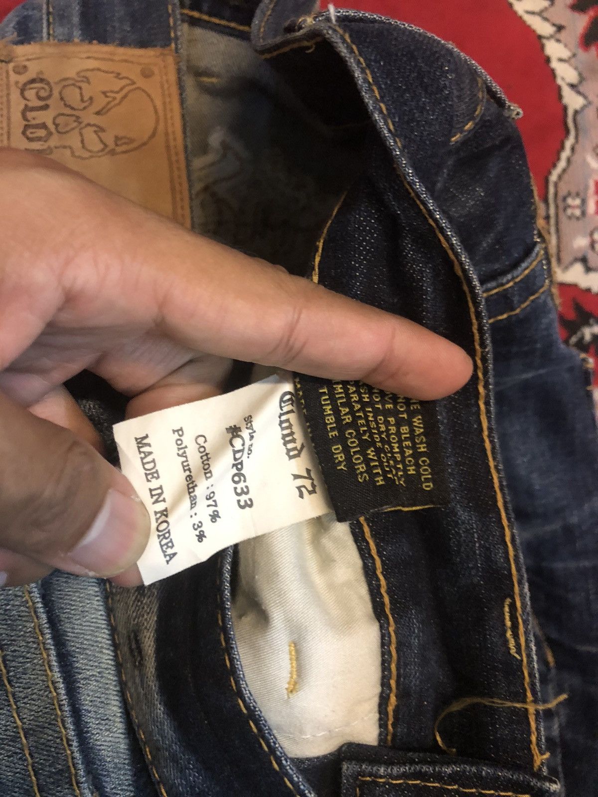 Japanese Brand Japan brand cloud 72 jeans punk syle Size US 31 - 7 Thumbnail