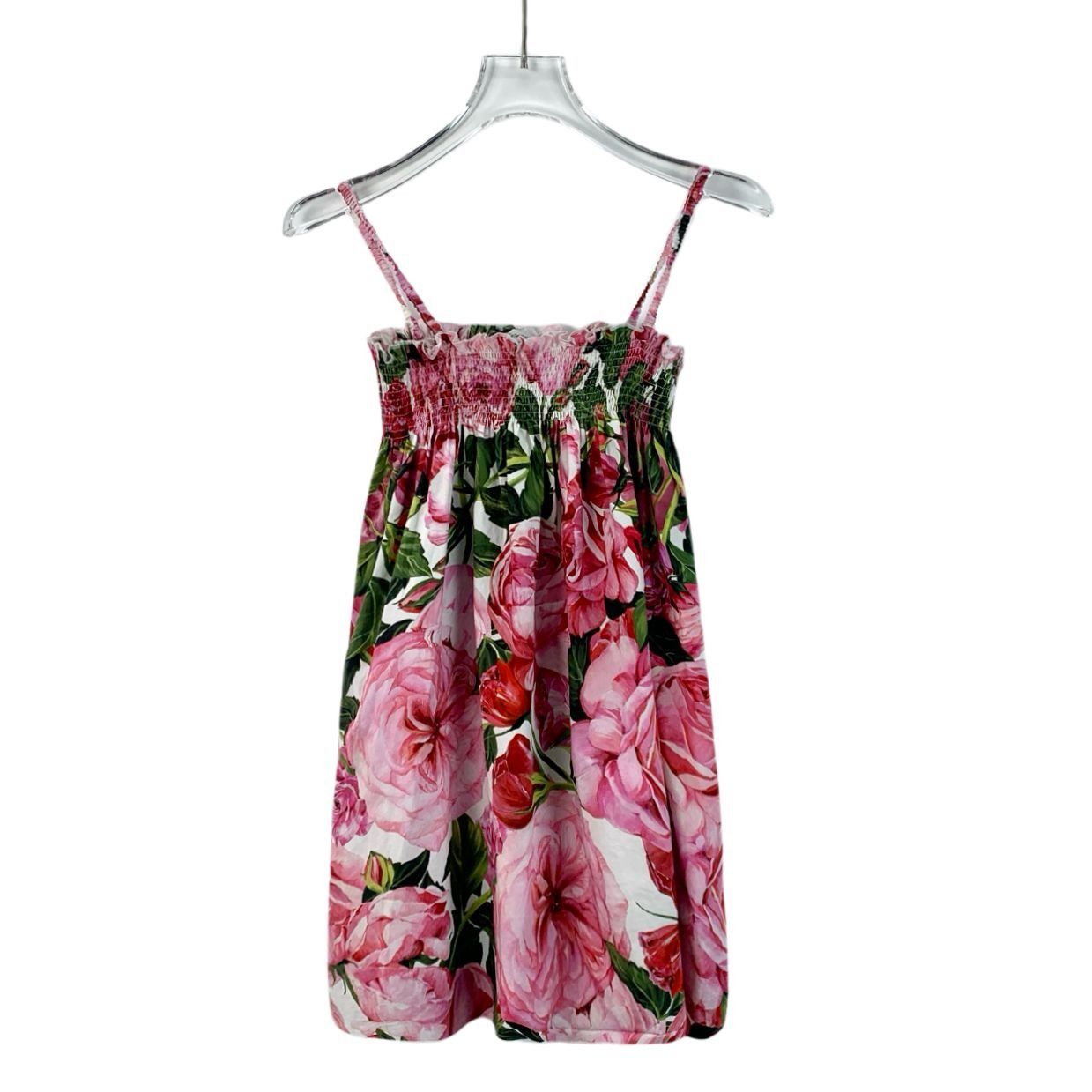 Dolce & Gabbana Dolce & Gabbana Pink Rose Print Cotton Slip Dress L Size L / US 10 / IT 46 - 1 Thumbnail