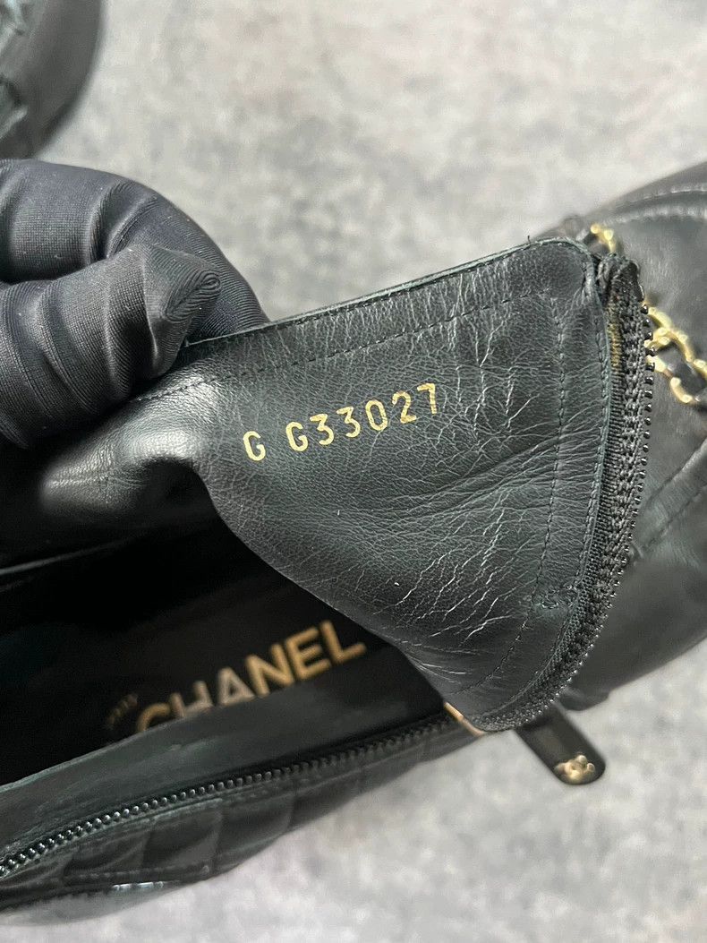 Chanel Chanel Black Gold Chain Ankle Boots Size US 7.5 / EU 40-41 - 7 Thumbnail