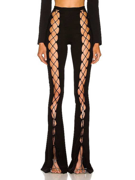 Other David Koma Womens Lace-up pants Size 27" / US 4 / IT 40 - 1 Thumbnail