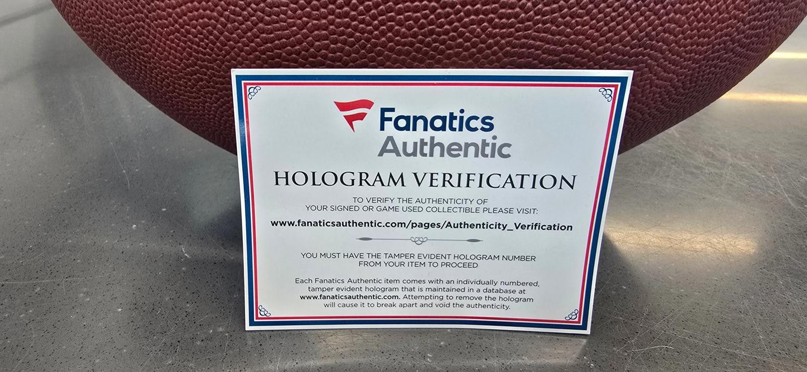 Other Ben Roethlisberger autographed football Fanatics COA Size ONE SIZE - 3 Thumbnail