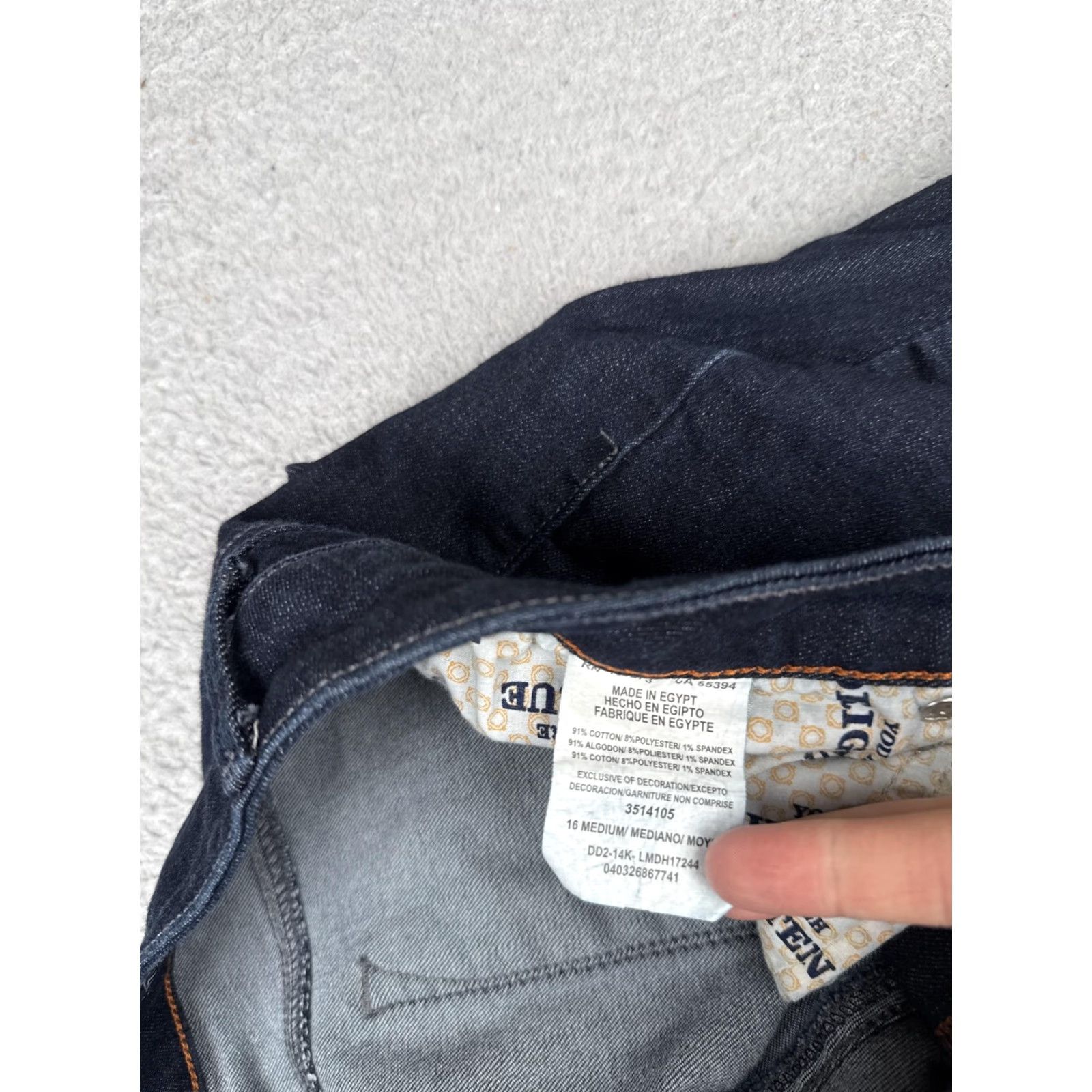 Lee Lee Modern Series Jeans Womens Bootcut Regular 16 Blue Dark Wash Mid Rise Stretch 34x30 Size 38" / US 16 / IT 52 - 7 Thumbnail