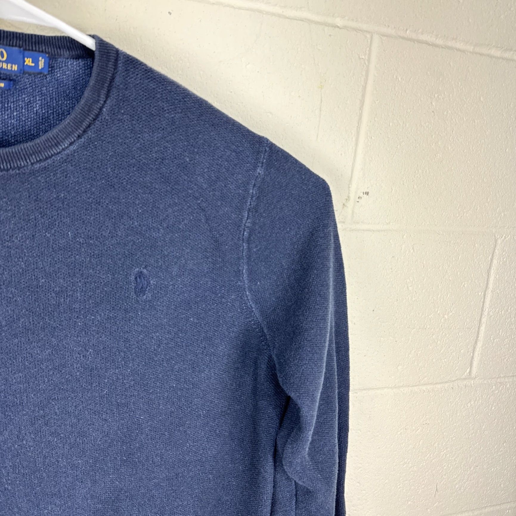 Ralph Lauren Polo Ralph Lauren Men's Knit Sweater XL Blue Crew Neck Pullover Casual Lightweight Outdoor Size US XL / EU 56 / 4 - 5 Thumbnail