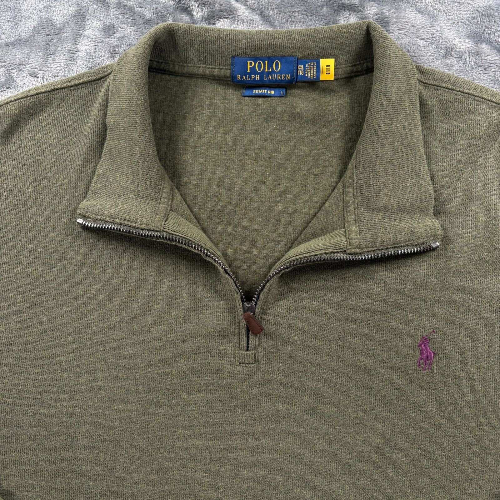 Polo Ralph Lauren Polo Ralph Lauren Estate Rib Pullover Men XXL Olive Green Qu Size US XXL / EU 58 / 5 - 3 Thumbnail