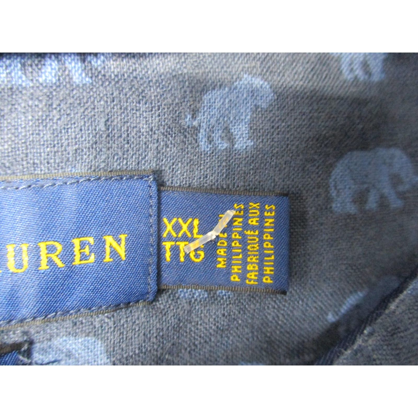 Ralph Lauren Ralph Lauren Shirt Mens 2XL Blue Linen Elephant Print Classic Fit Short Sleeve Size US XXL / EU 58 / 5 - 4 Thumbnail