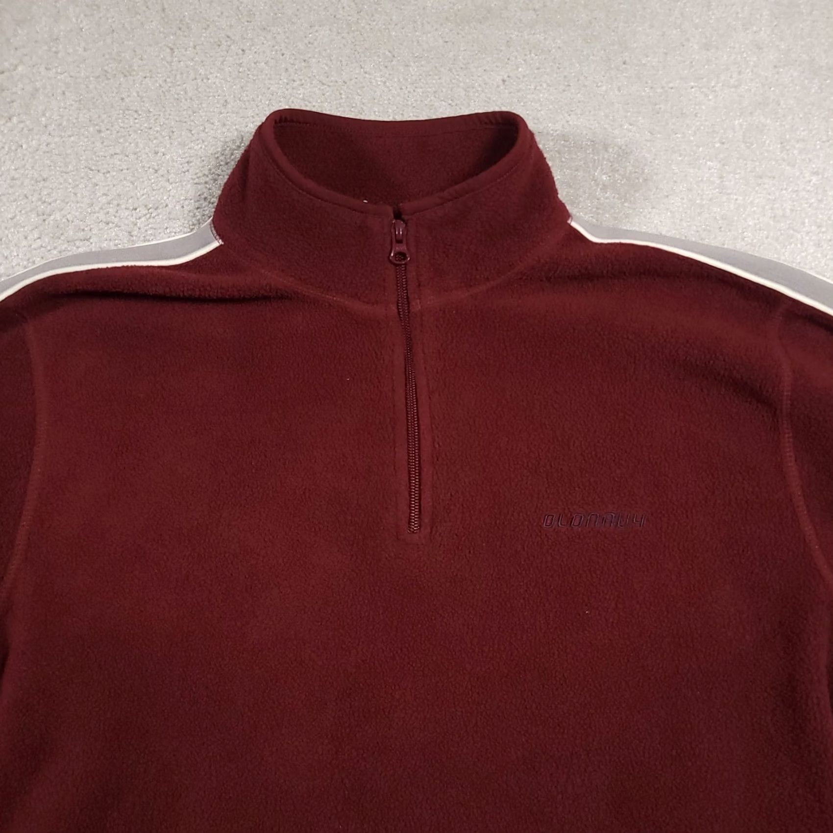 Old Navy Old Navy Sweatshirt Mens Medium Maroon Fleece Pullover Quarter Zip Sweater Retro Size US M / EU 48-50 / 2 - 3 Thumbnail