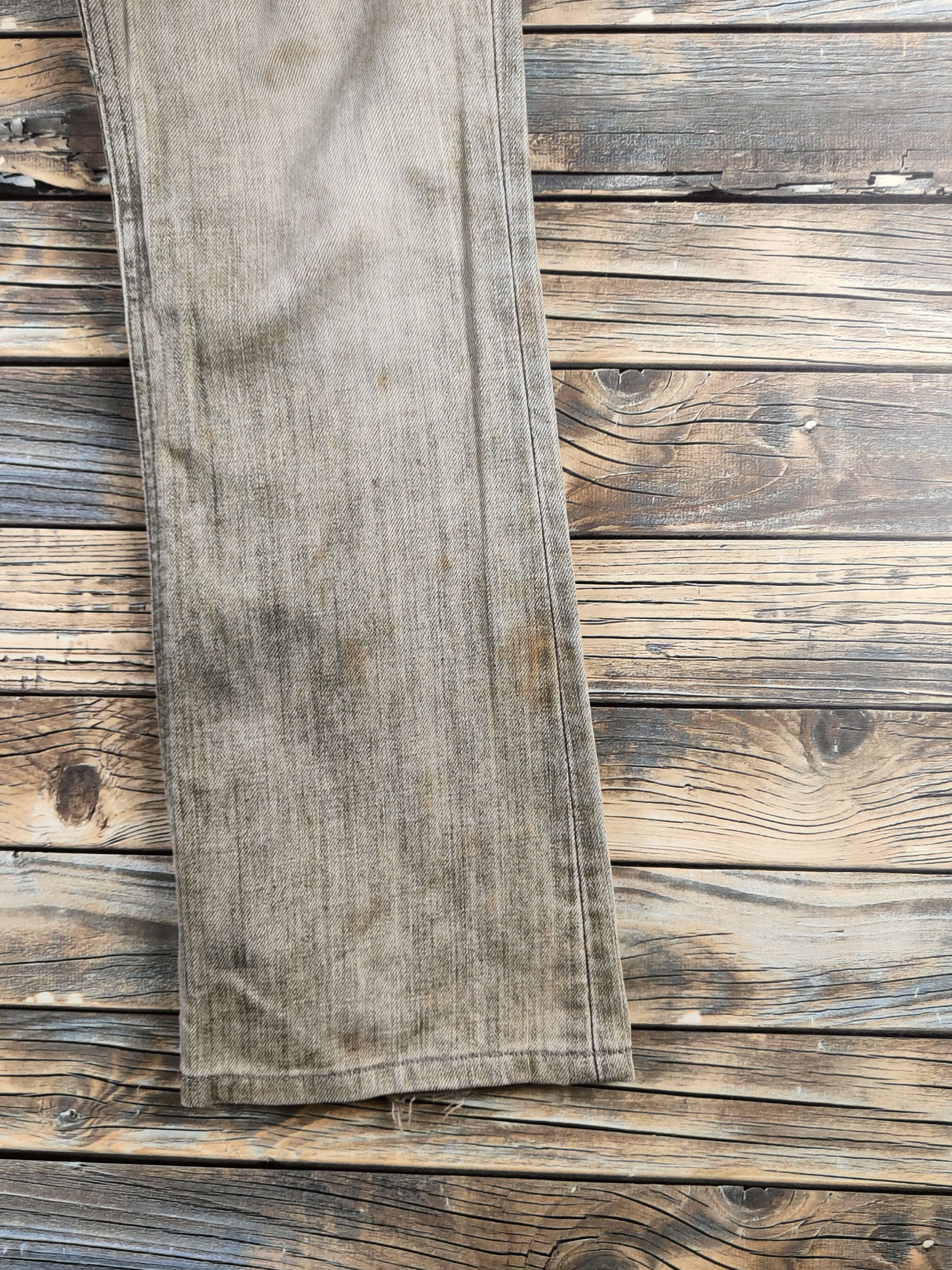 Edwin DL Edwin Dark Gray Distressed Ripped Jeans #46-629 Size 29" - 6 Thumbnail