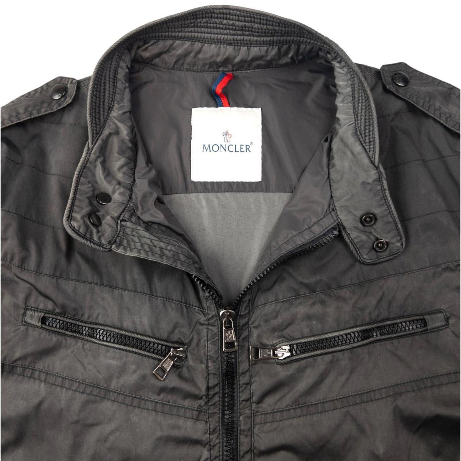 Moncler Vintage Moncler Zip Up Biker Jacket Size M Size US M / EU 48-50 / 2 - 4 Thumbnail
