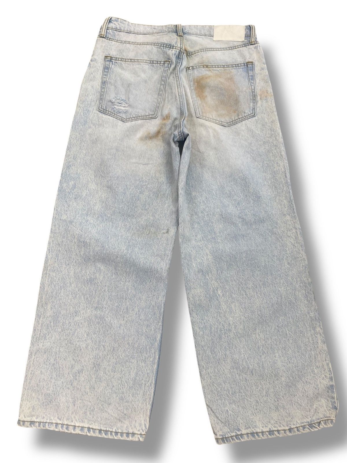Japanese Brand Japanese Brand Acid Wash Distressed Style Baggy Jeans Size US 31 - 3 Thumbnail