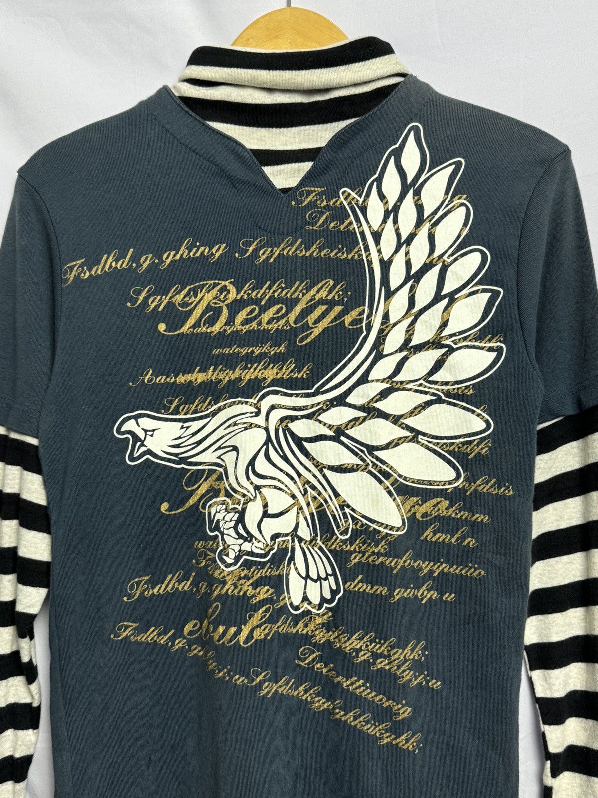 Japanese Brand Japanese Eagle Poem Hybrid Long Sleeve Ifsixwasnine Style Size US S / EU 44-46 / 1 - 3 Thumbnail