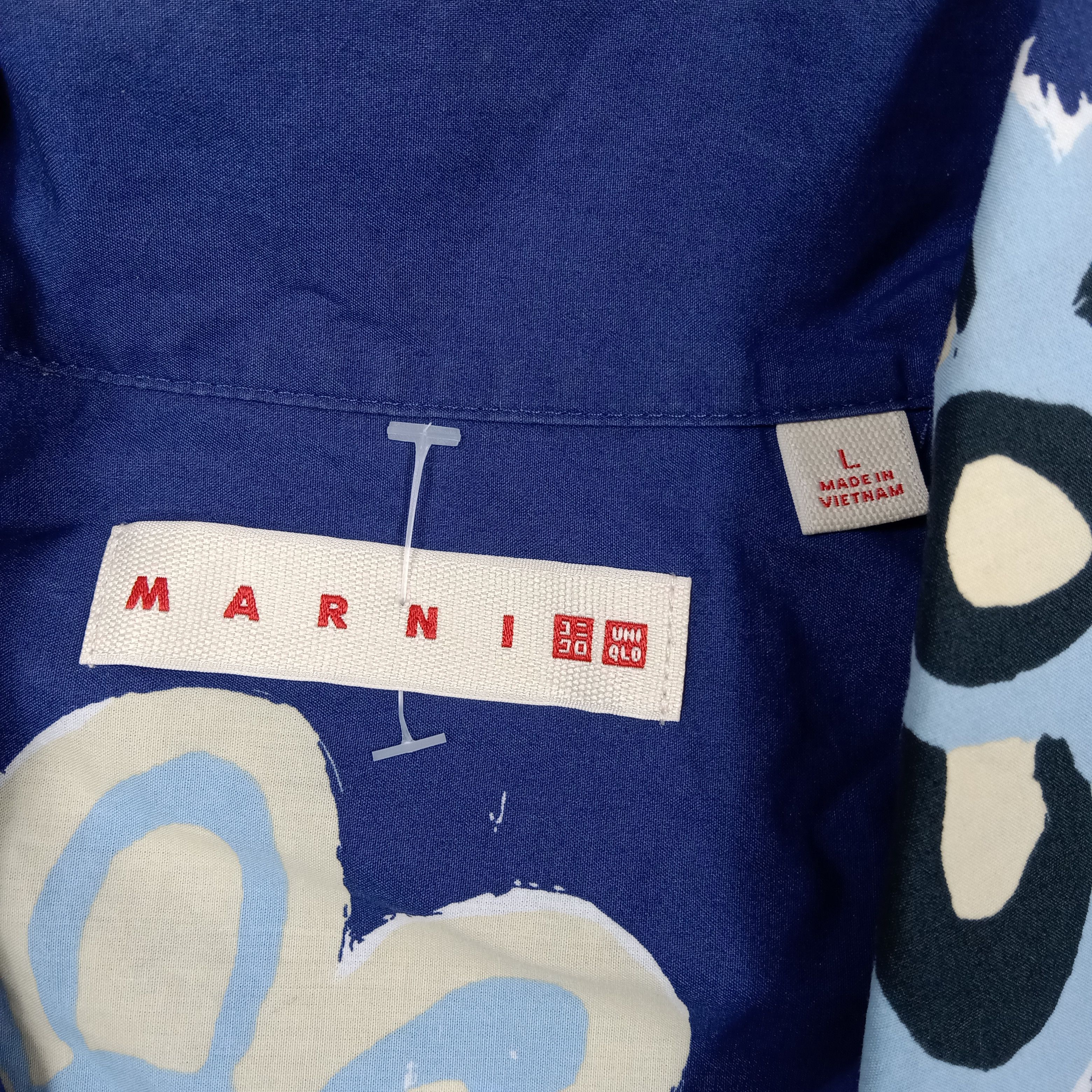 Marni × Uniqlo Marni X Uniqlo Flower Art Hawaii Boxy Shirt C276N64 Size US L / EU 52-54 / 3 - 3 Thumbnail