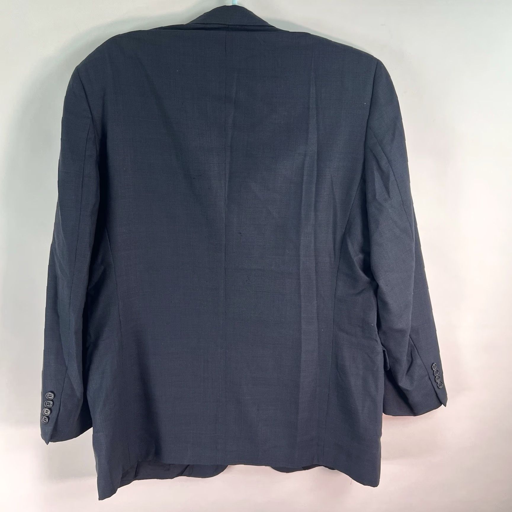 Murano Murano Blazer Mens Wool Check 46R Gray Solid Made In Italy Vintage? No. (Need to ensure correct). Size 46R - 5 Thumbnail