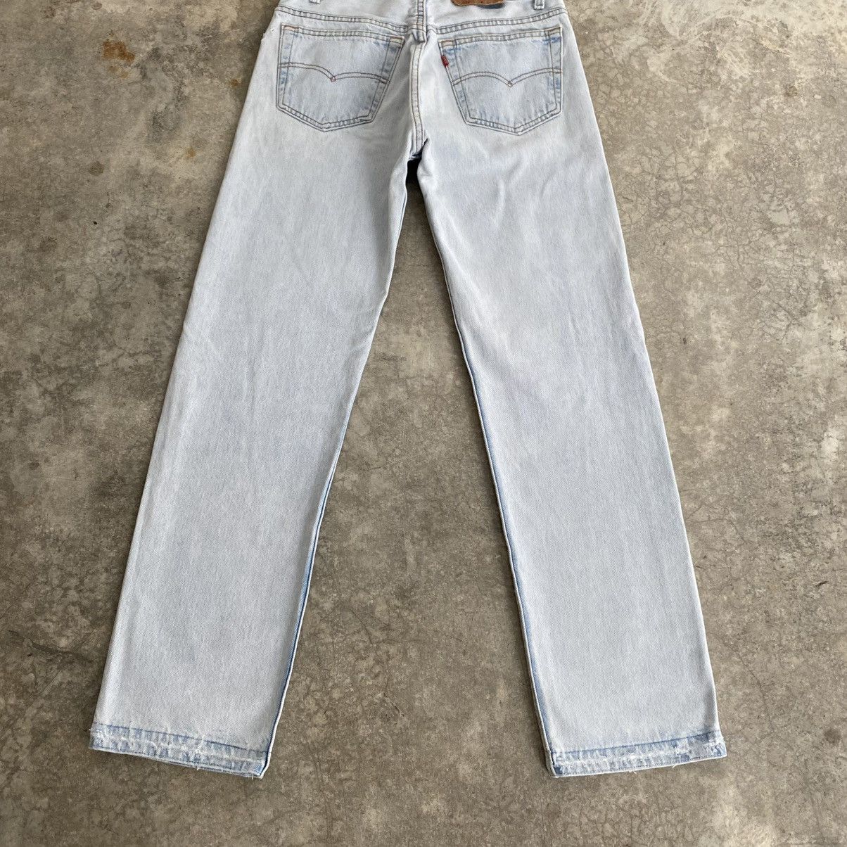 Levi's Vintage 1994 Levis 501 Released Hem Light Blue Denim Jeans Size US 30 / EU 46 - 11 Thumbnail