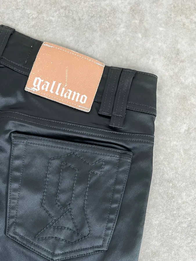John Galliano AW2007 John Galliano Black Nylon Elastic Pants Size US 30 / EU 46 - 9 Thumbnail
