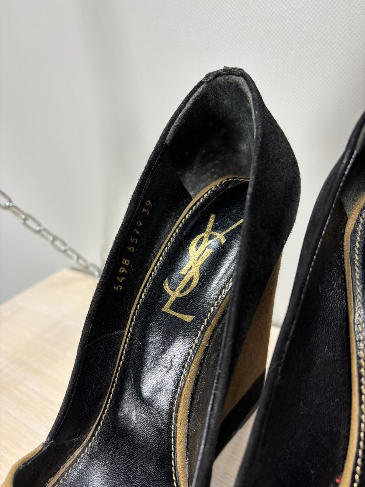 Saint Laurent Paris × Yves Saint Laurent Womens heels Yves Saint Laurent Size 39 Color Brown/Black Size US 9 / IT 39 - 6 Thumbnail